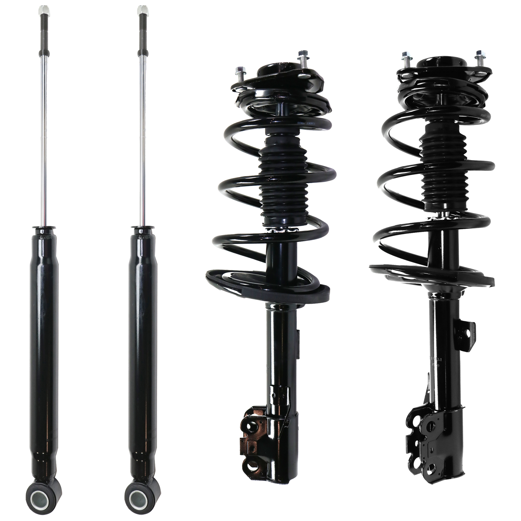 AM SIENNA 11-14 FRONT AND REAR SHOCK AND FULLY LOADED STRUT RH AND LH Gas Charged Twin tube 3.5L Eng. Set of 4 SKU SET RT28050051-4 OEM 4853109860-48531A9200 SR4425-3