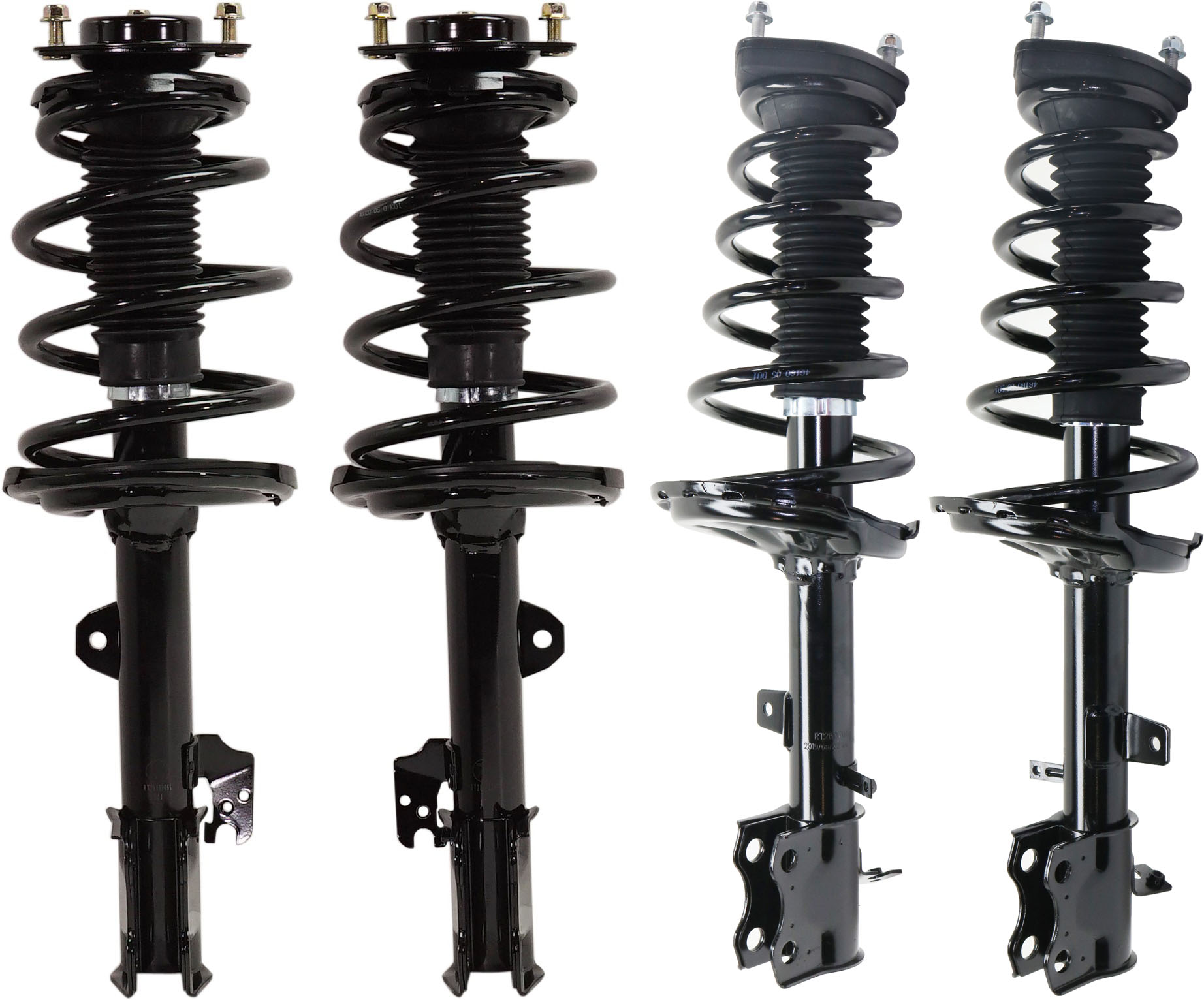 AM HIGHLANDER 09-11 FRONT AND REAR FULLY LOADED STRUT RH AND LH Set of 4 SKU SET RT28050095-4 A OEM 11617-272484-811690-2701505
