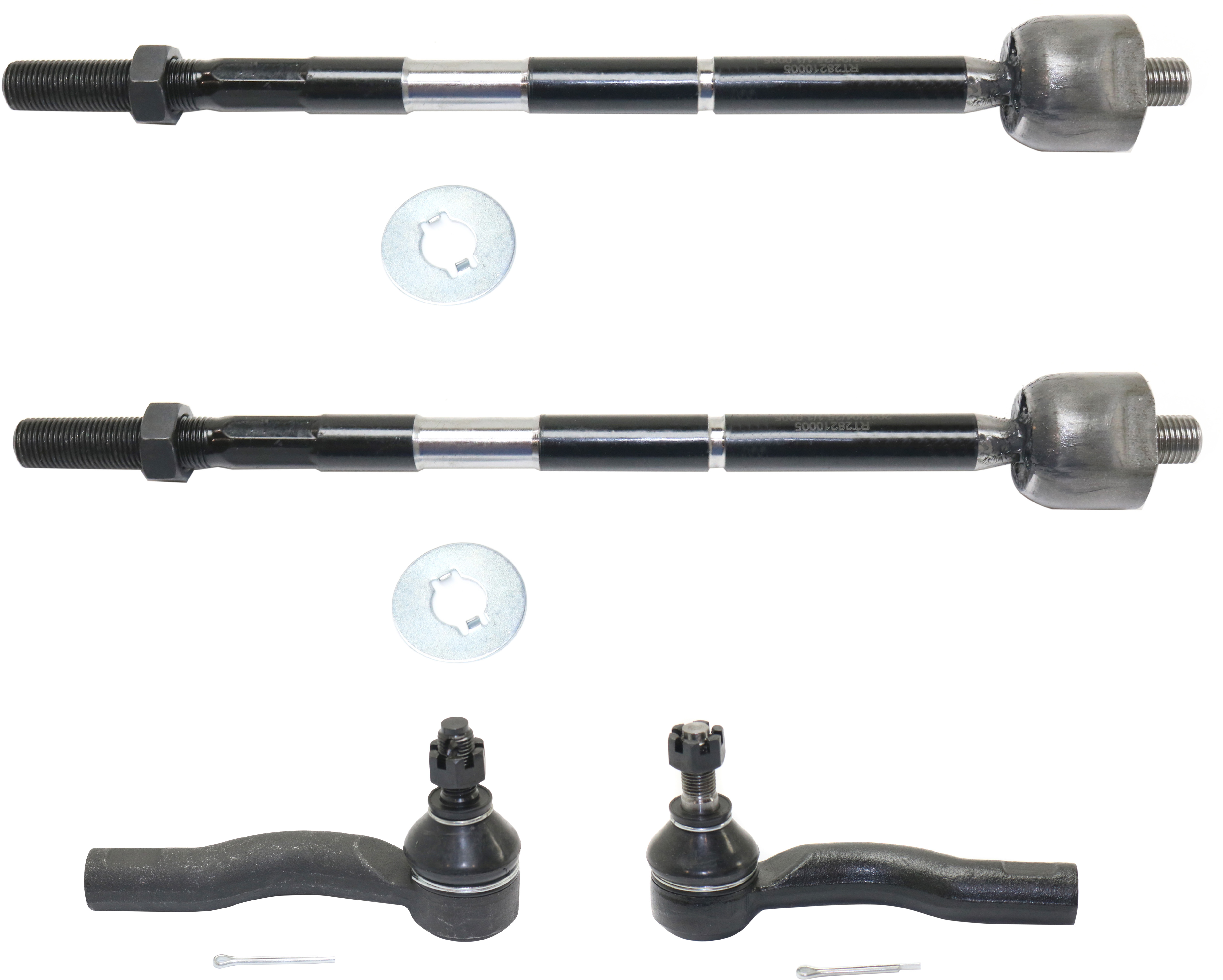 AM TC 05-10 FRONT TIE ROD RH AND LH Inner and Outer Set of 4 SKU SET RT28210003-4 OEM 4-504-649-095-450-470-000-000-000-000