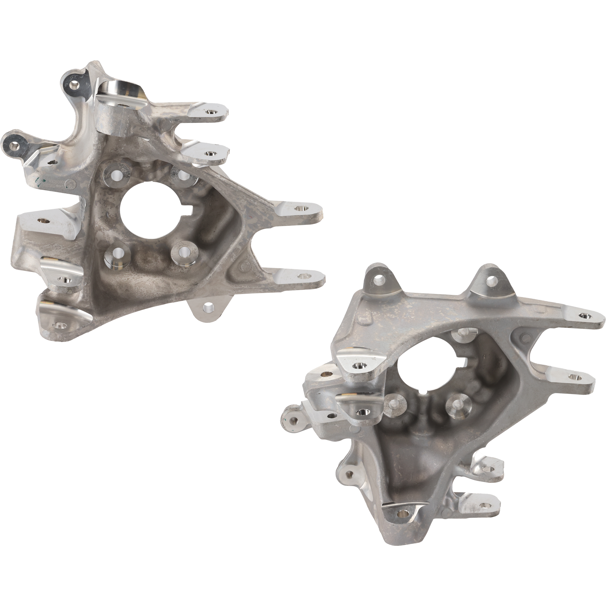 AM MODEL X 16-21 REAR KNUCKLE RH AND LH Silver Aluminum From 09-2015 To 02-2021 SKU SET RT28390003 OEM 102741100D 102741600D