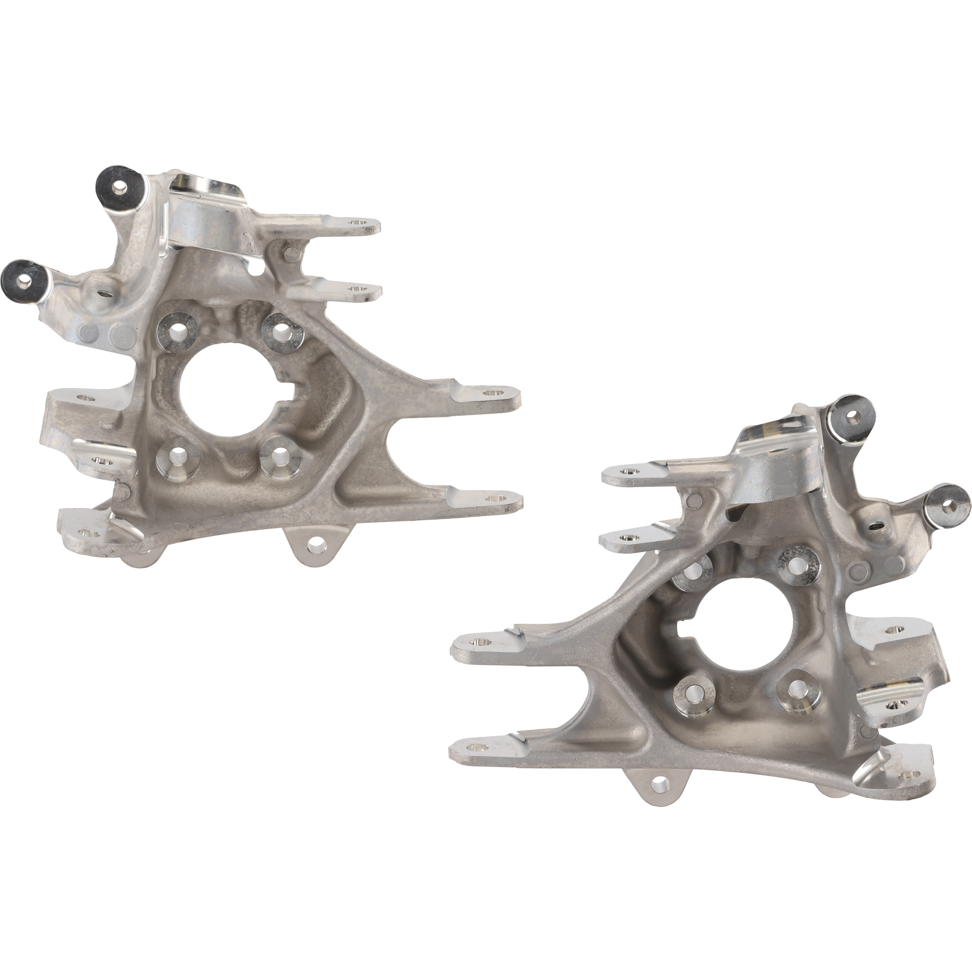 AM MODEL S 12-19 REAR KNUCKLE RH AND LH Silver Aluminum SKU SET RT28390007 OEM 104250600A 104250700A