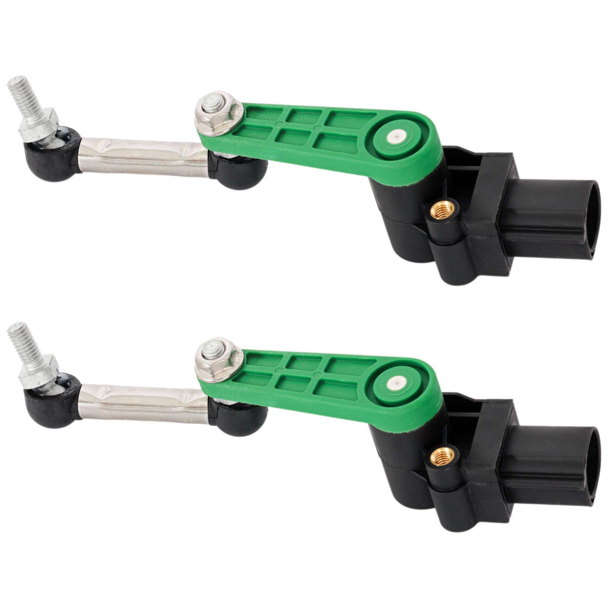 AM MODEL S 12-15 SUSPENSION RIDE HEIGHT SENSOR Front RH AND LH w Air Suspension To 9-15-15 SKU SET RT29020002-2 OEM 600651400B