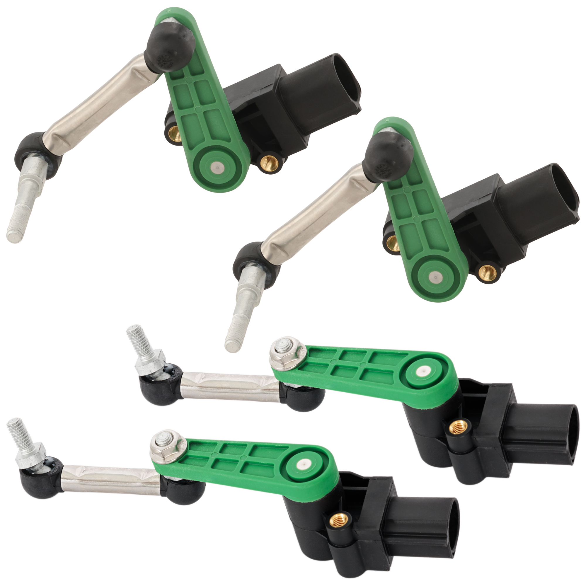 AM MODEL S 12-15 SUSPENSION RIDE HEIGHT SENSOR Front RH=LH Set of 4 with Air Suspension To 9-15-15 REAR SKU SET RT29020002 OEM 100417300A 600651400B