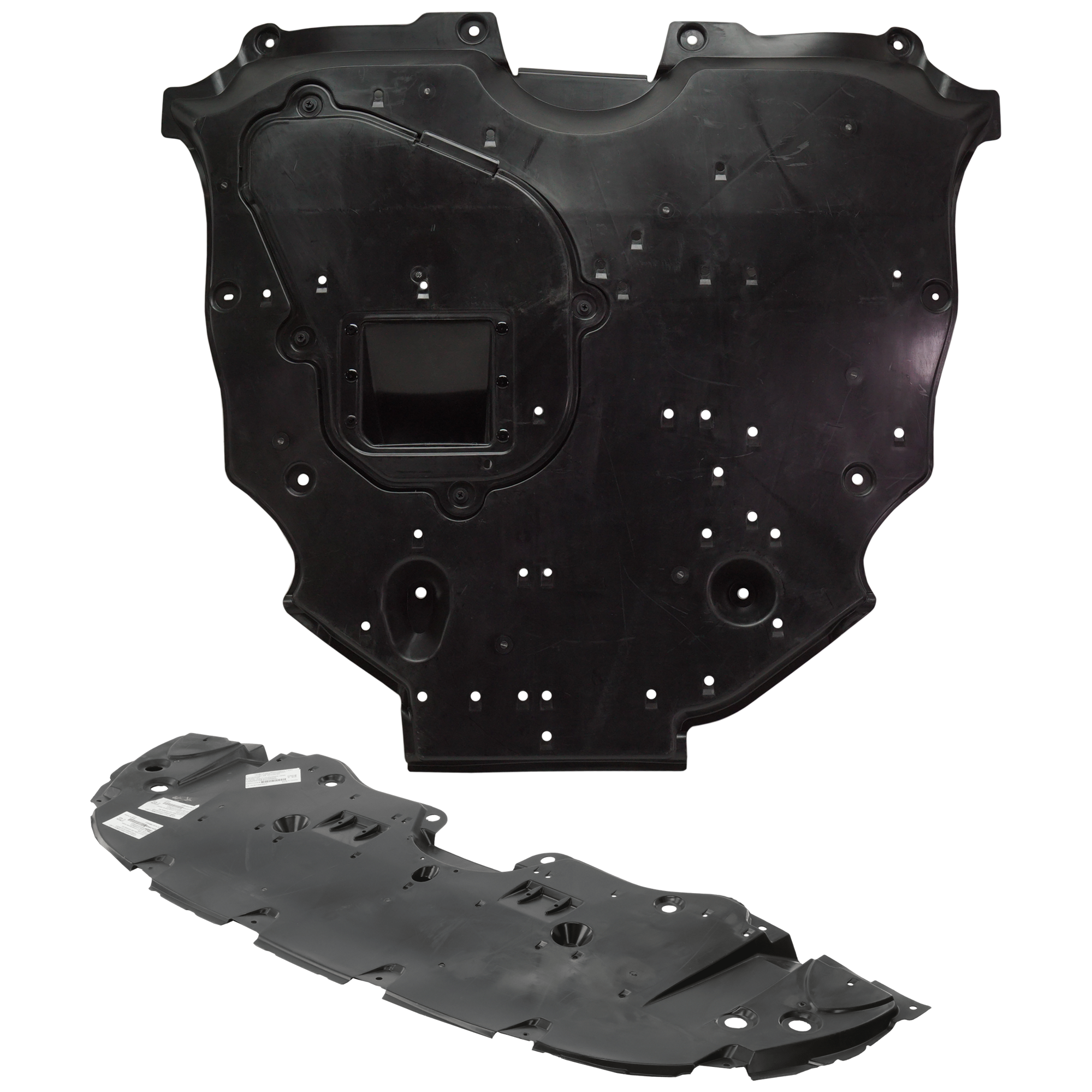 AM CAMRY 18-24 ENGINE SPLASH SHIELD Set of 2 Under Cover Front and Center 2.5L Eng. Camry Non Hybrid North America Built Vehicle Hybrid Models SKU SET RT31010022 Partslink TO1228234 TO1228252 OEM 5142006010-5144106290