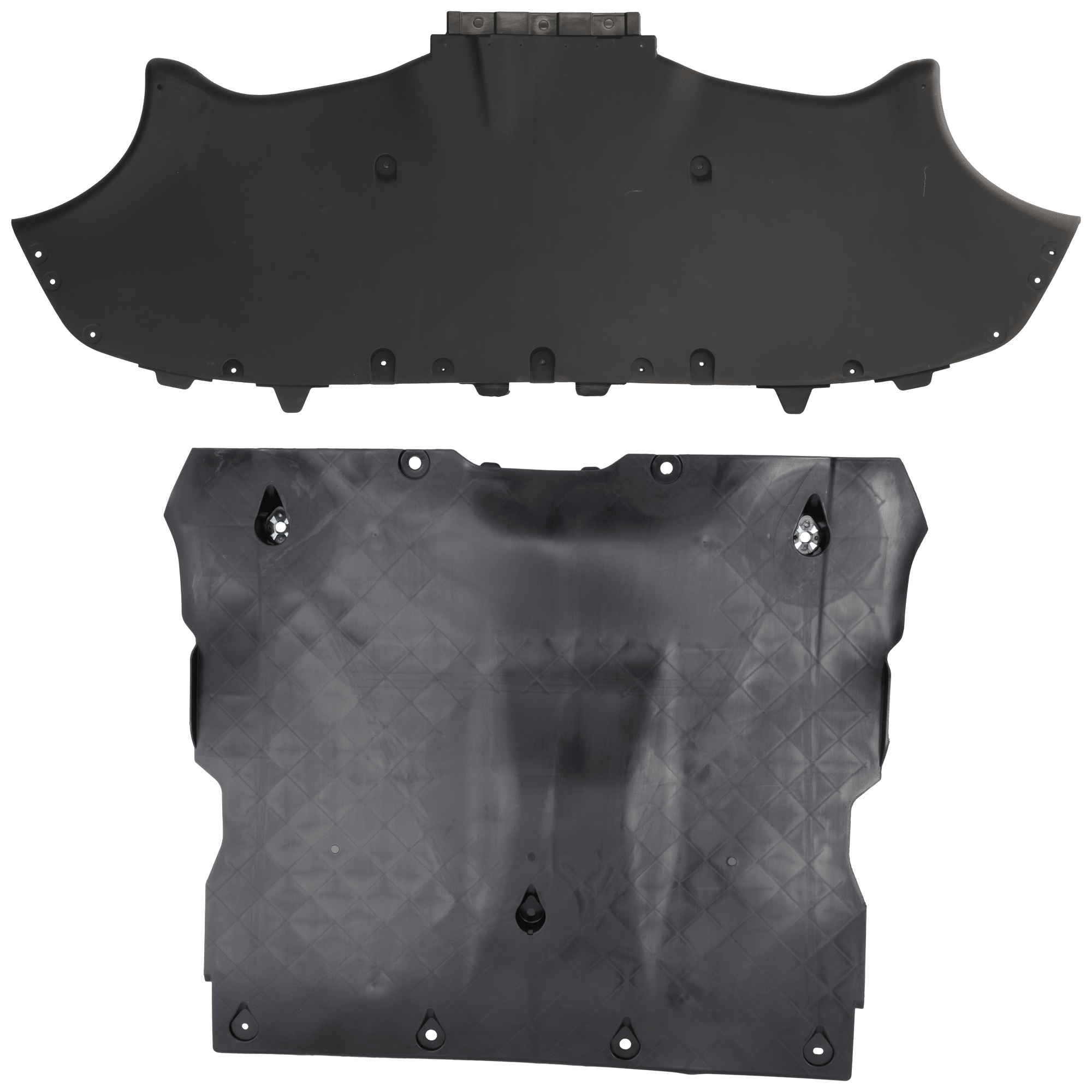 AM MODEL Y 20-24 FRONT AND REAR ENGINE SPLASH SHIELD Floor Under Cover Injection Form w o Insulation Foam SKU SET RT31010091