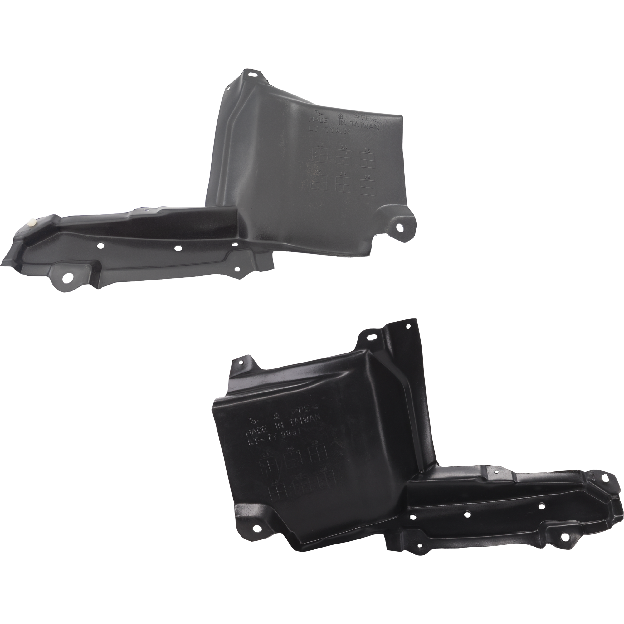 AM PRIUS 23-25 PRIUS PRIME 23-24 ENGINE SPLASH SHIELD RH AND LH Side Cover Vacuum Form w o Insulation Foam SKU SET RT31010095 OEM 5144347030 PFM 5144447020 PFM