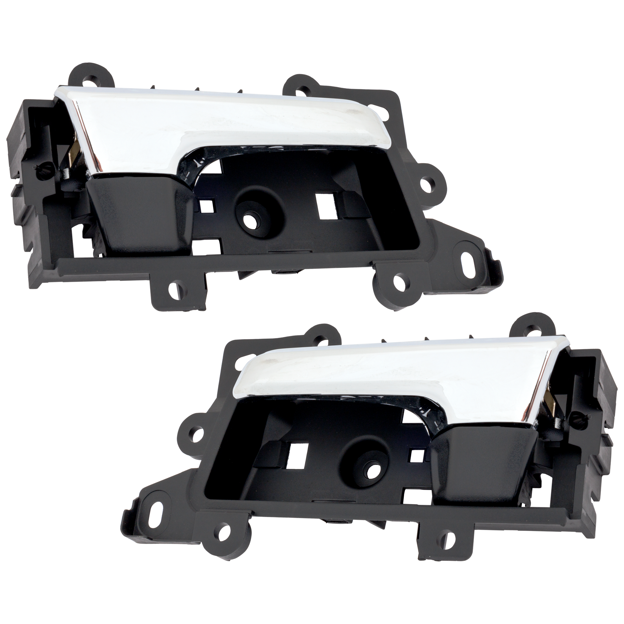AM 4RUNNER 10-22 FRONT OR REAR INTERIOR DOOR HANDLE RH AND LH Chrome Lever + Textured Black Housing Plastic SKU SET RT46210033