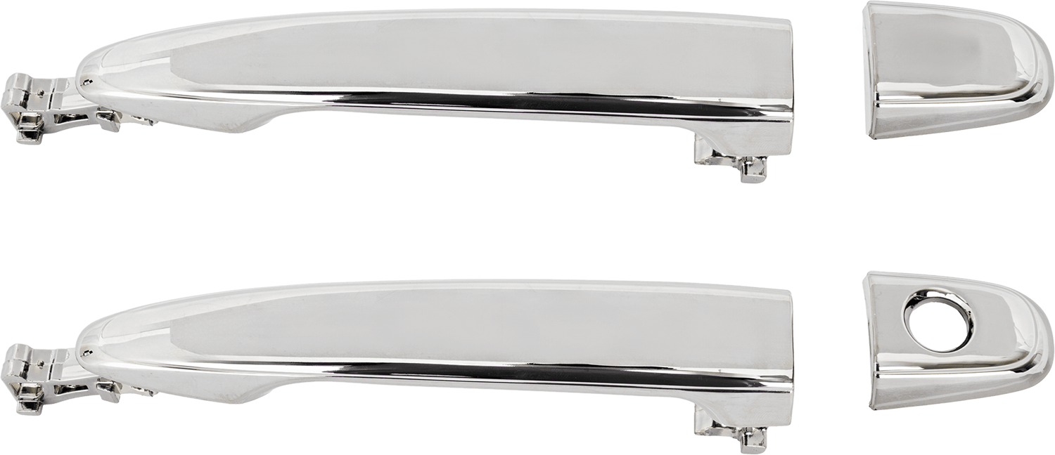 AM CAMRY 07-11 FRONT EXTERIOR DOOR HANDLE RH AND LH Black Chrome w Cover w o Keyhole RH=LH w Keyhole Hybrid SKU SET RT46250047K OEM 69211AE020C0 PFM 692170E010C0