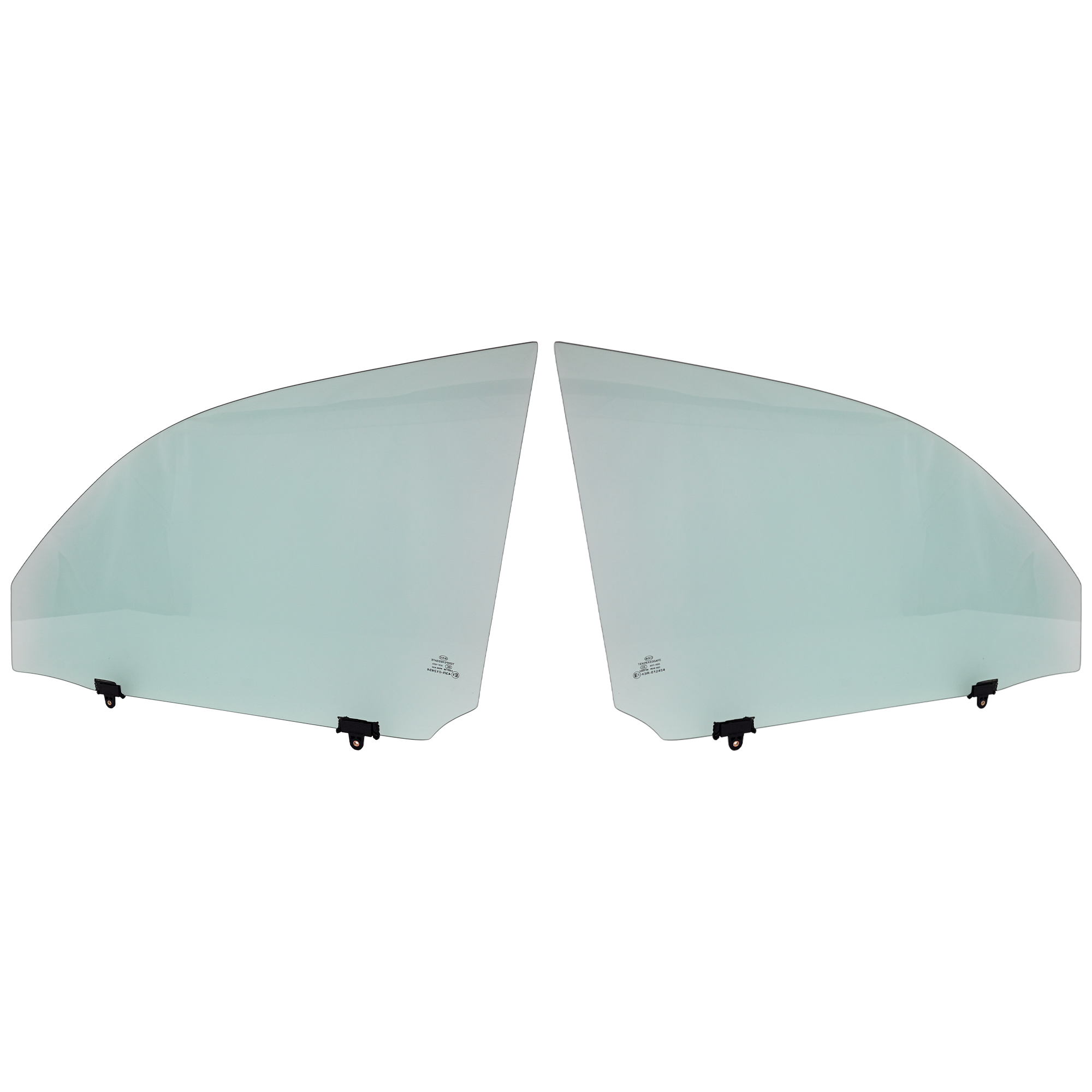 AM 4RUNNER 03-09 FRONT DOOR GLASS RH AND LH Green Tint w Solar Clip 03-05 w o Theft Deterrent SKU SET RT48010011 OEM 6-810-135-200-681-010-000-000-000-000