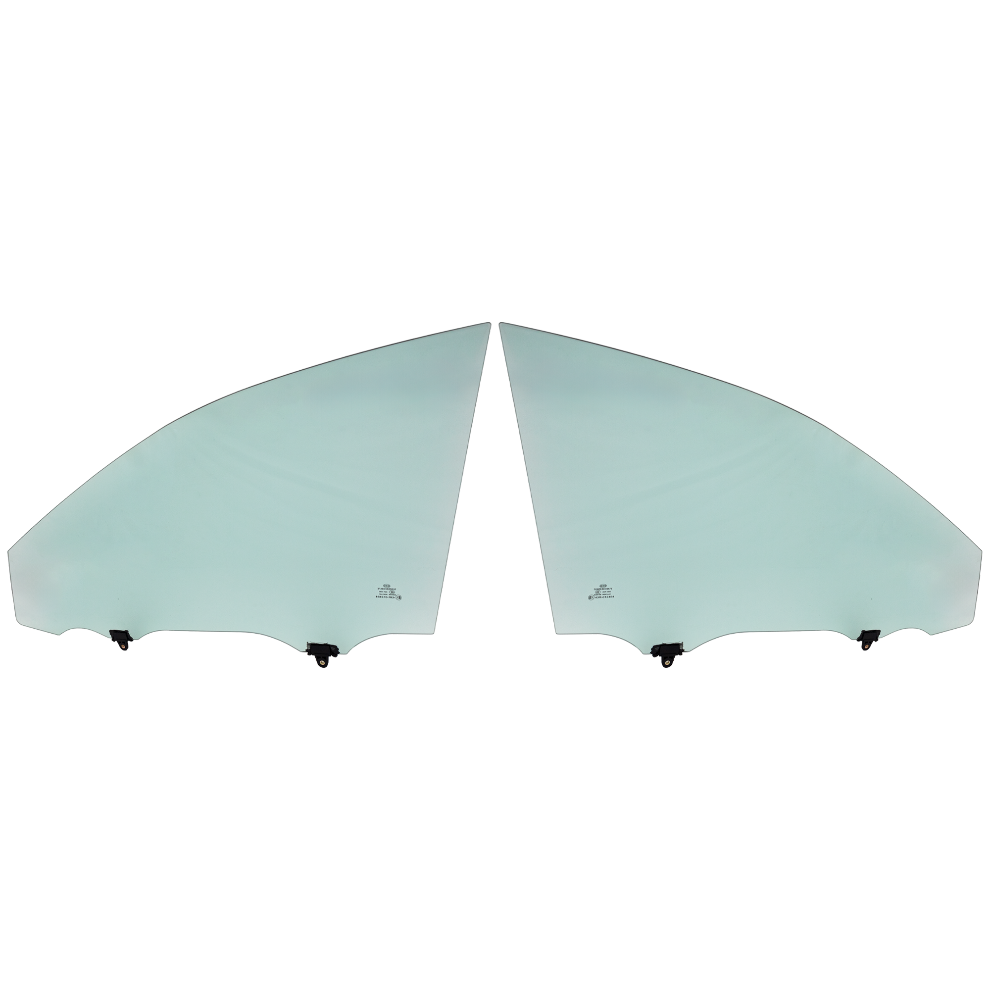 AM CAMRY 18-25 FRONT DOOR GLASS RH AND LH Green Tint w Solar Clip North America Built Vehicle Excludes L Model SKU SET RT48010045 OEM 68-101-063-406-810-200-000