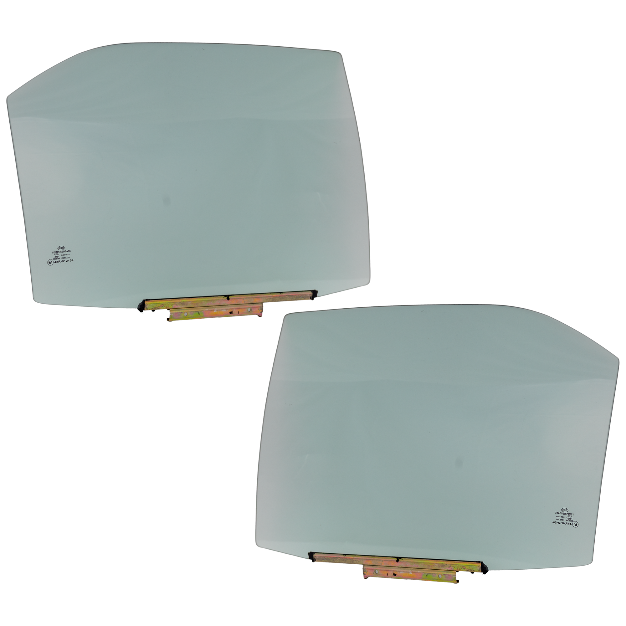 AM CAMRY 12-14 REAR DOOR GLASS RH AND LH Green Tint w Solar Clip SKU SET RT48130025 OEM 6810306171-6810406171