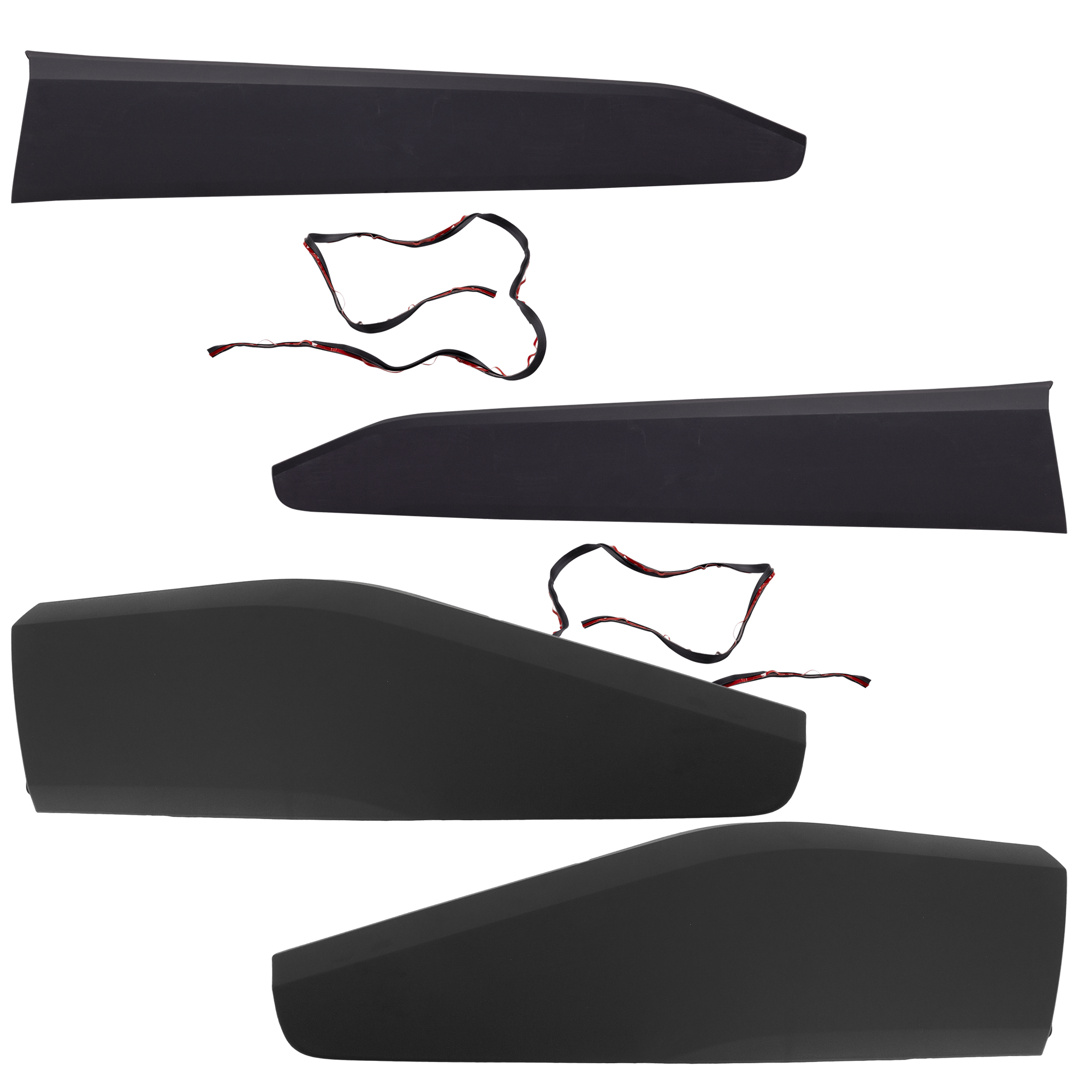 AM C HR 18-22 FRONT AND REAR DOOR MOLDING RH AND LH Textured Black SKU SET RT49090005-4