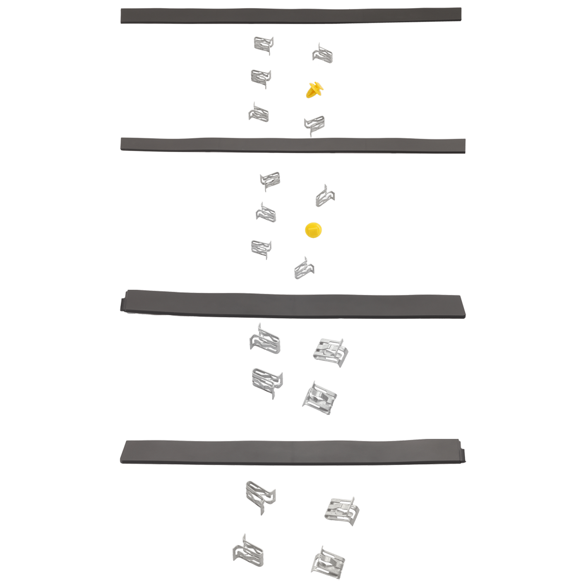 AM MODEL X 16-21 FRONT AND REAR DOOR MOLDING RH AND LH Lower Black SKU SET RT49090011-4
