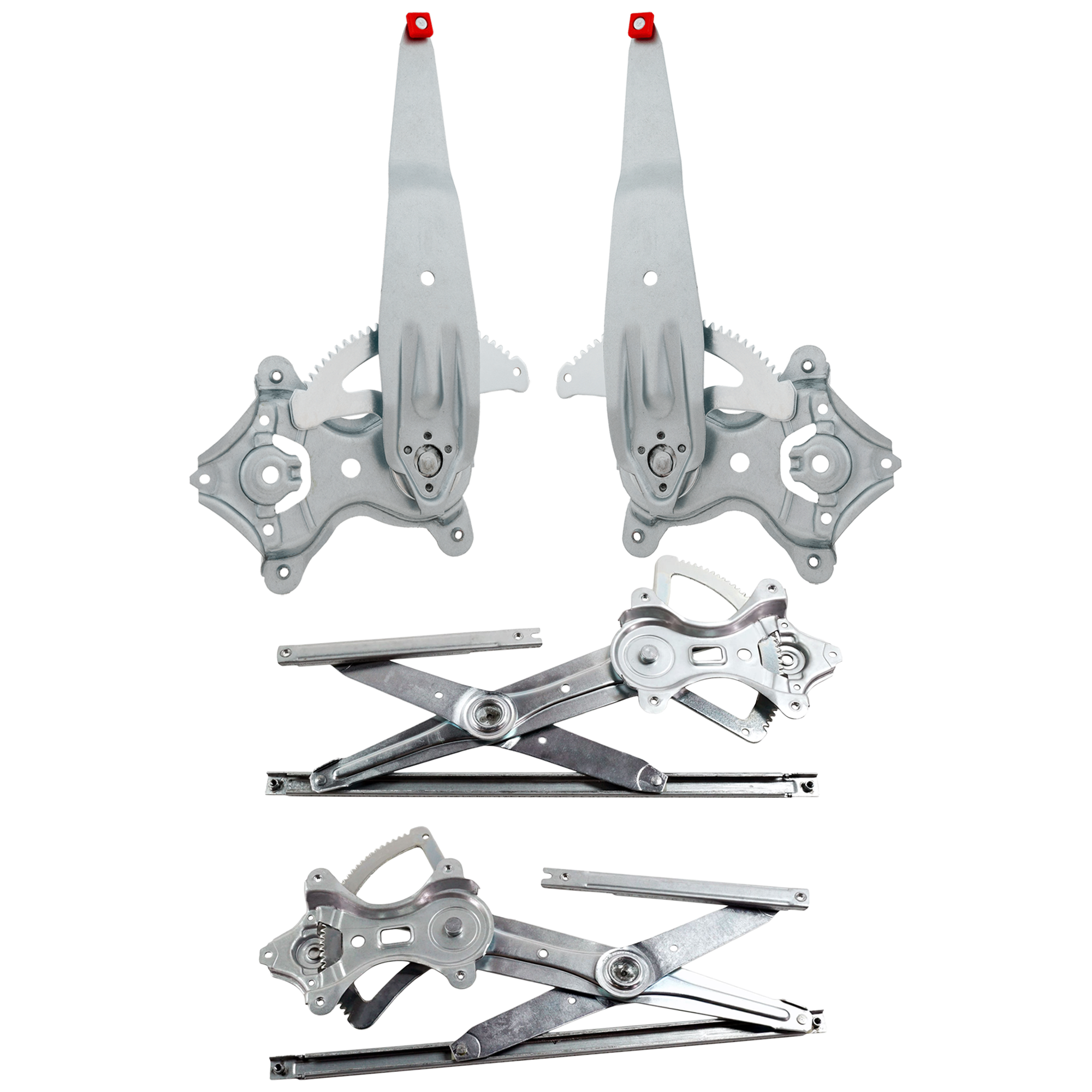 AM HIGHLANDER 01-07 FRONT AND REAR WINDOW REGULATOR RH AND LH Power w o Motor SKU SET RT49170011-4 Partslink TO1350146 TO1351146 TO1550155 TO1551155 OEM 6980148020-6980248030-69803480