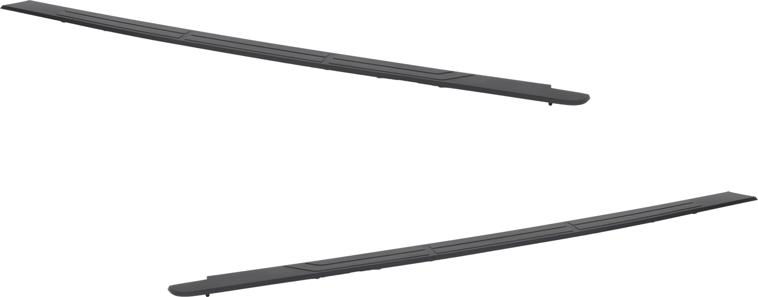 AM TUNDRA 14-21 BED RAIL RH AND LH Protector Textured Black 6 Ft Bed SKU SET RT58350005 Partslink TO1792105 TO1793105 OEM 662480C091-662490C091