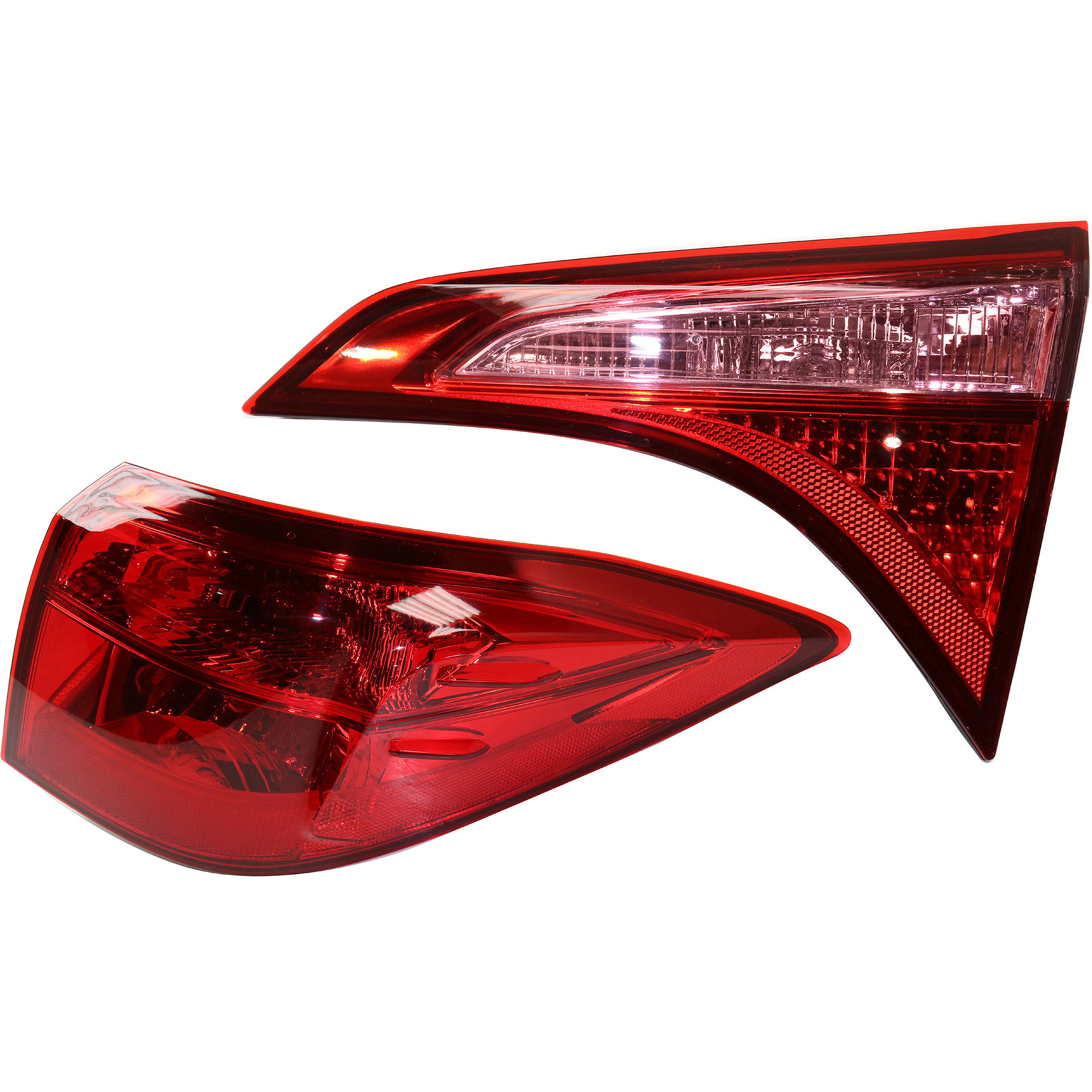 AM COROLLA 17-19 TAIL LAMP RH Inner and Outer Clear Red Lens SKU SET RT73010005 B Partslink TO2803135 TO2805131 OEM 8155002B10-8158002A50