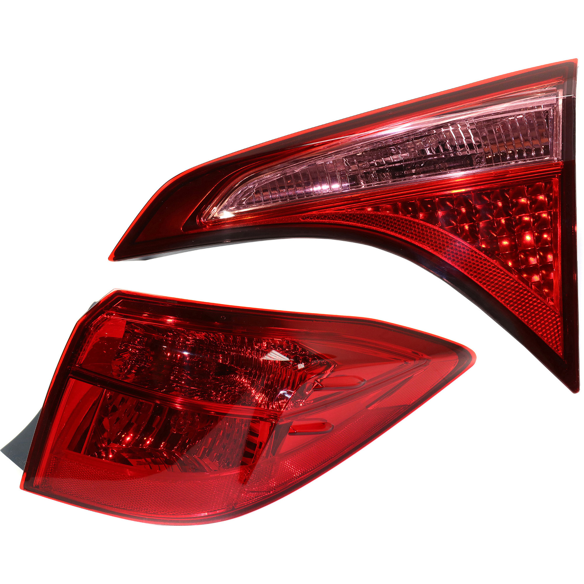 AM COROLLA 17-19 TAIL LAMP RH Inner and Outer Halogen Assembly CAPA SKU SET RT73010005Q B Partslink TO2803135C TO2805131C OEM 8155002B10-8158002A50