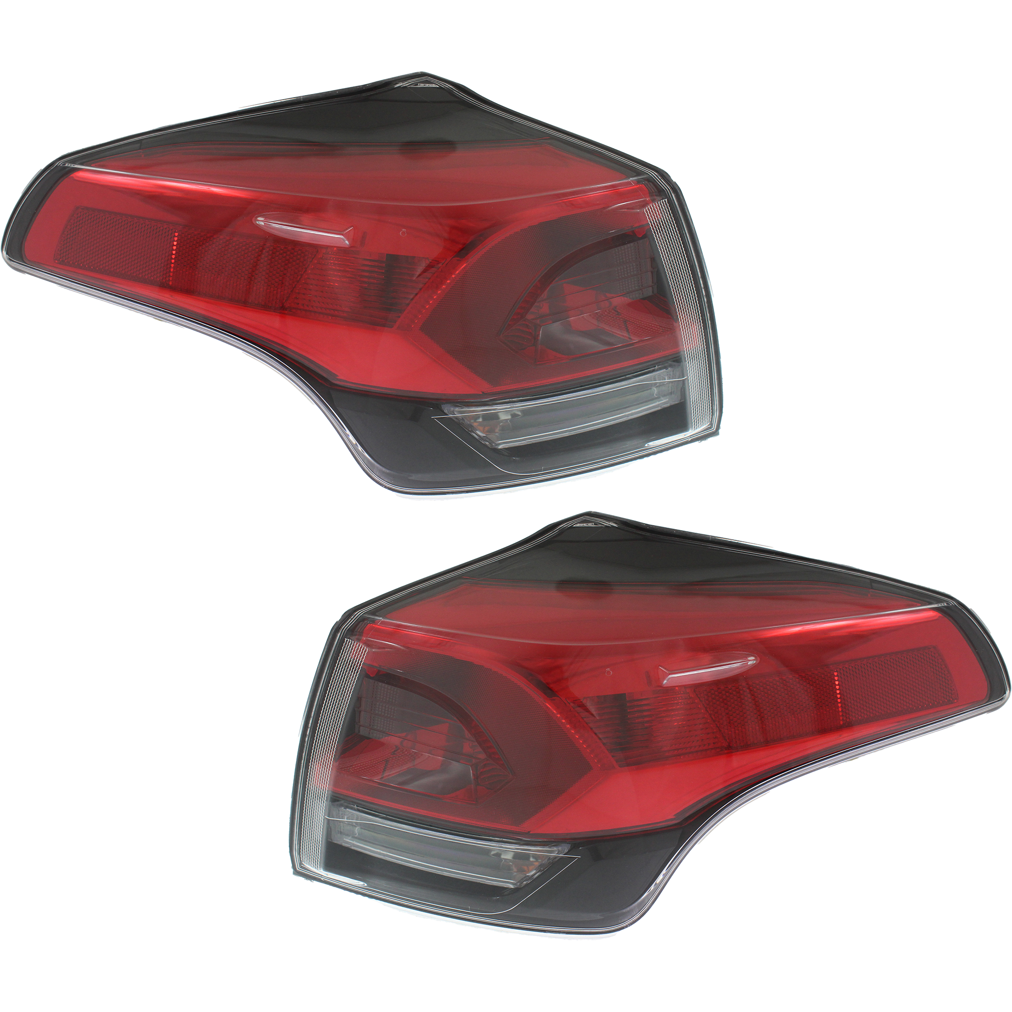 AM RAV4-16-18 TAIL LAMP RH AND LH Outer Assembly Halogen Exc. Hybrid Model North America Built Vehicle CAPA SKU SET RT73010011Q Partslink TO2805133C TO2805128C TO2804133C OEM 8155142211-815500R061-81561422