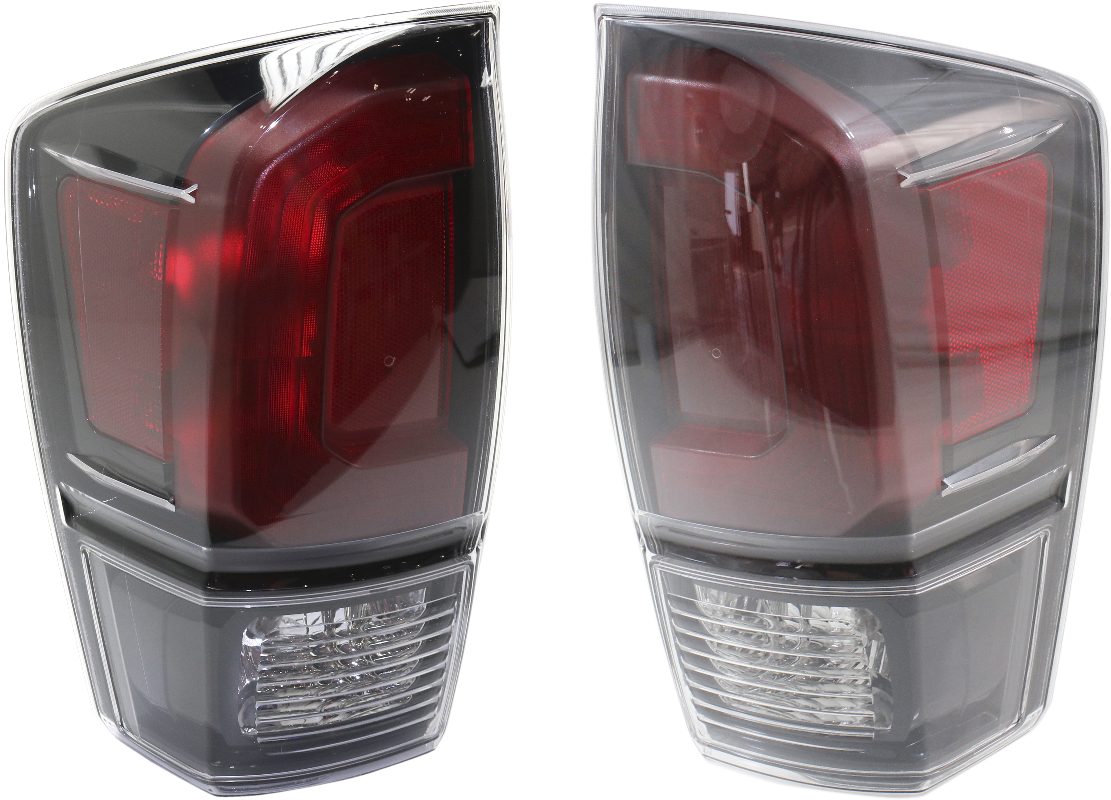 AM TACOMA 17-19 TAIL LAMP RH AND LH Assembly Black Interior SKU SET RT73010013 Partslink TO2801201 TO2800201 OEM 8155004200-8156004200