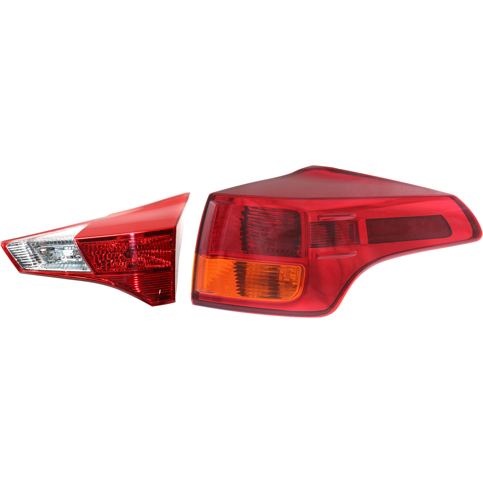 AM RAV4-13-15 TAIL LAMP RH Inner and Outer Assembly Halogen Exc. EV Model North America Built Vehicle CAPA SKU SET RT73010019Q A Partslink TO2803126C TO2805119C OEM 815500R030-815800R010
