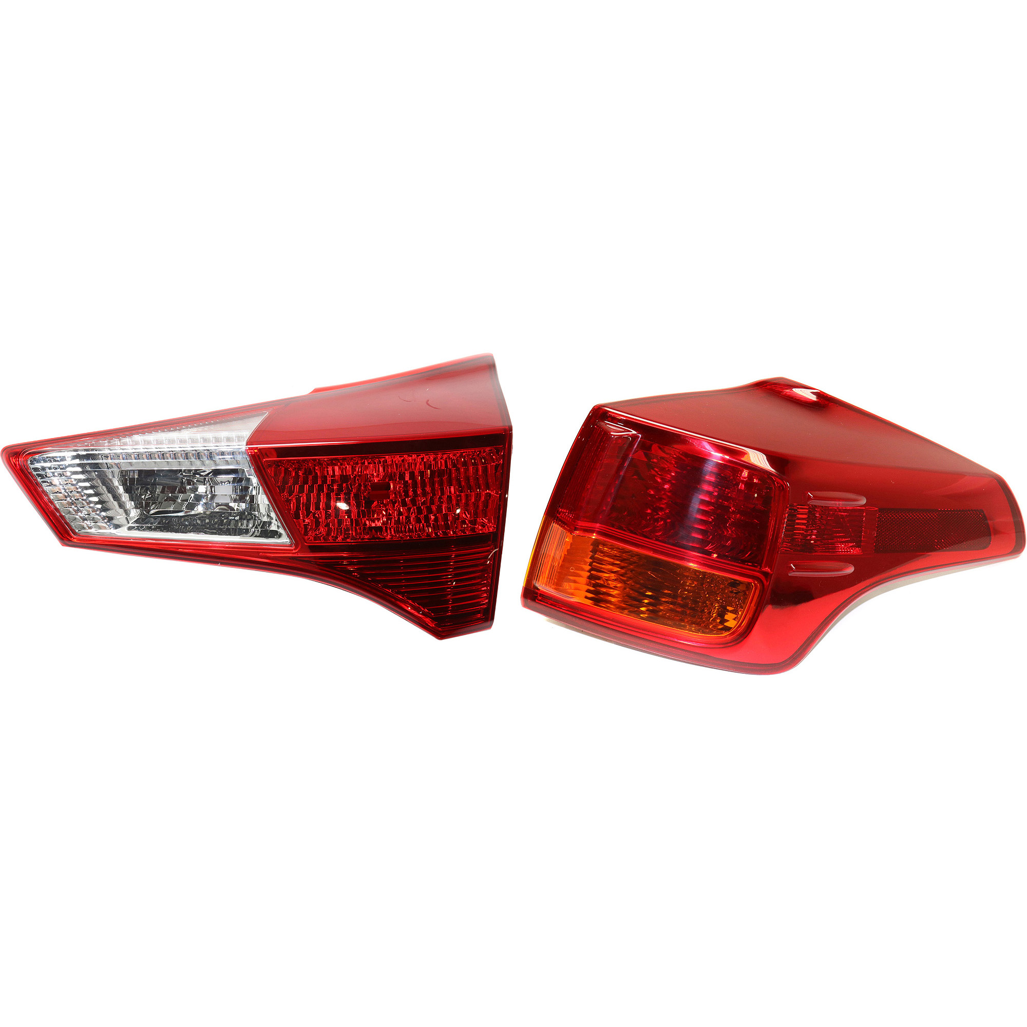 AM RAV4-13-15 TAIL LAMP RH Inner and Outer Lens and Housing Halogen Exc. EV Model Japan Built Vehicle CAPA SKU SET RT73010021Q A Partslink TO2803112C TO2805116C OEM 8155142161-8158142050
