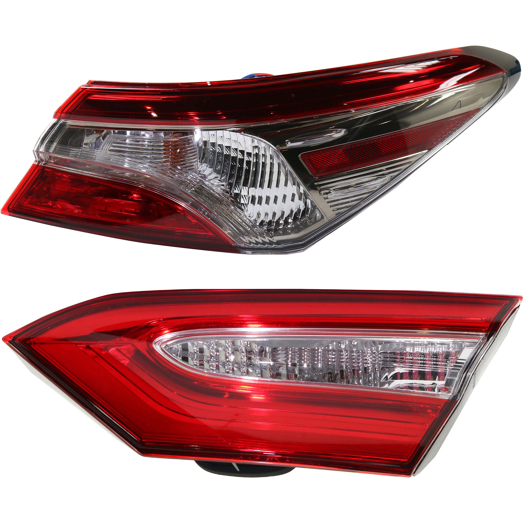 AM CAMRY 18-20 TAIL LAMP RH AND LH Inner and Outer Assembly North America Built Vehicle CAPA SKU SET RT73010027Q A Partslink TO2803140C TO2805135C OEM 8155006840-8158006620