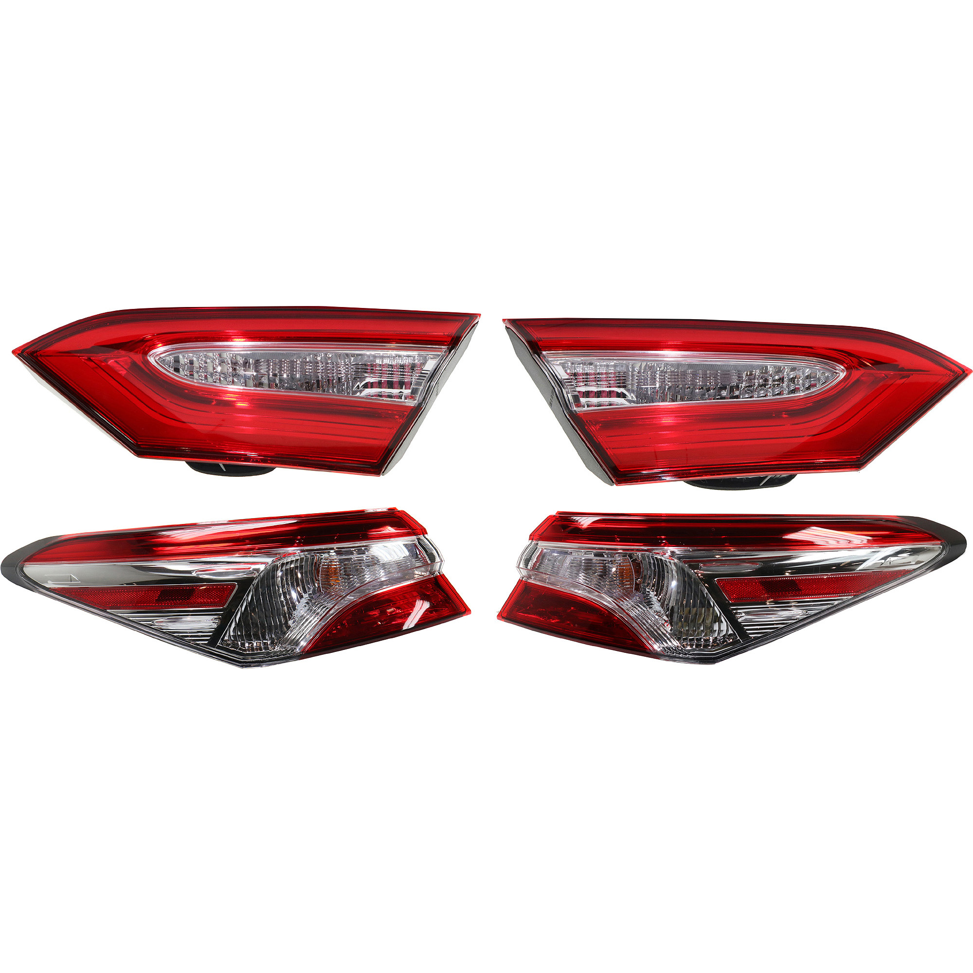 AM CAMRY 18-20 TAIL LAMP RH AND LH Inner and Outer Assembly North America Built Vehicle SKU SET RT73010029-4 Partslink TO2802140 TO2803140 TO2804134 TO2805134 OEM 8155006720-8156006720-81580066