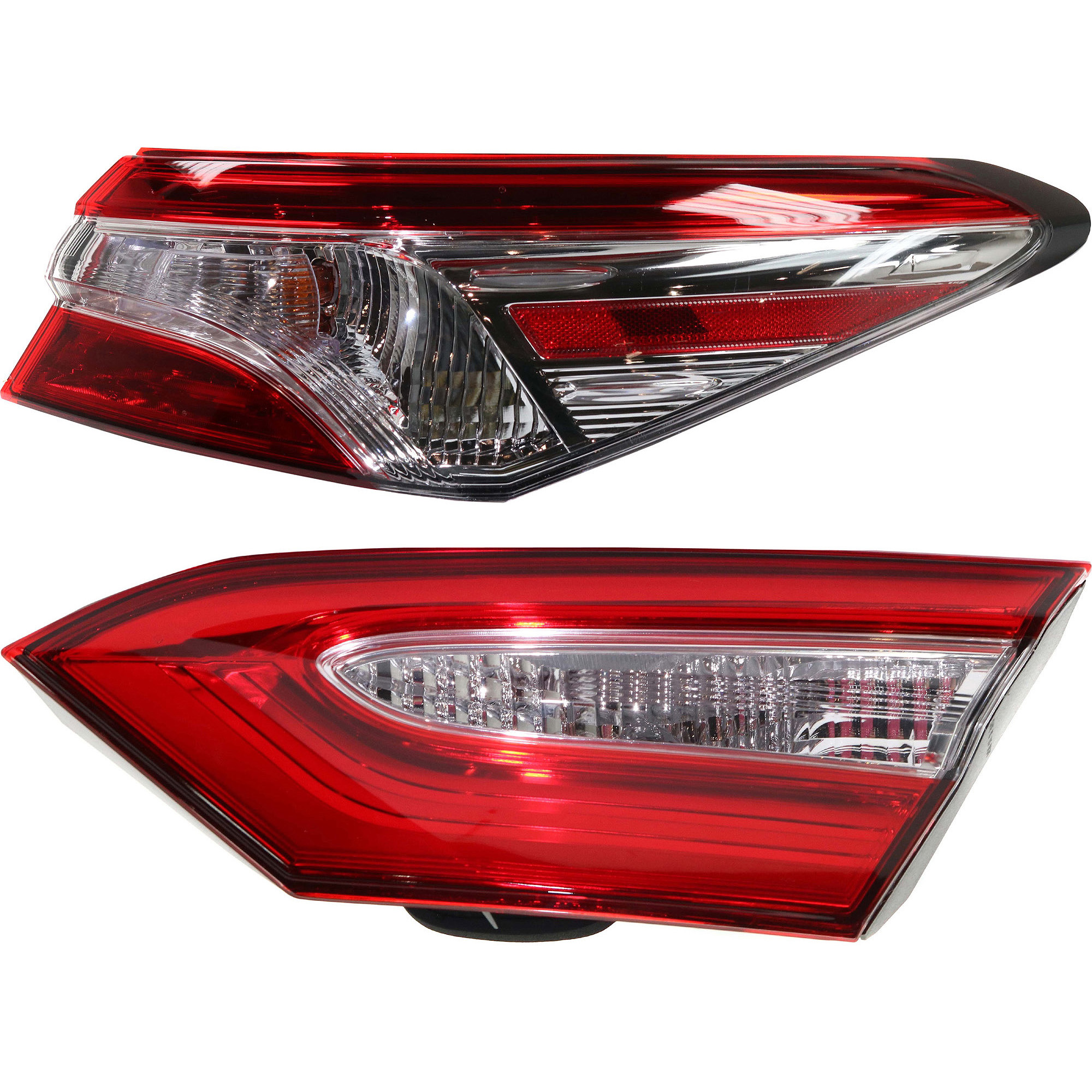 AM CAMRY 18-20 TAIL LAMP RH AND LH Inner and Outer Assembly North America Built Vehicle CAPA SKU SET RT73010029Q A Partslink TO2803140C TO2805134C OEM 8155006720-8158006620