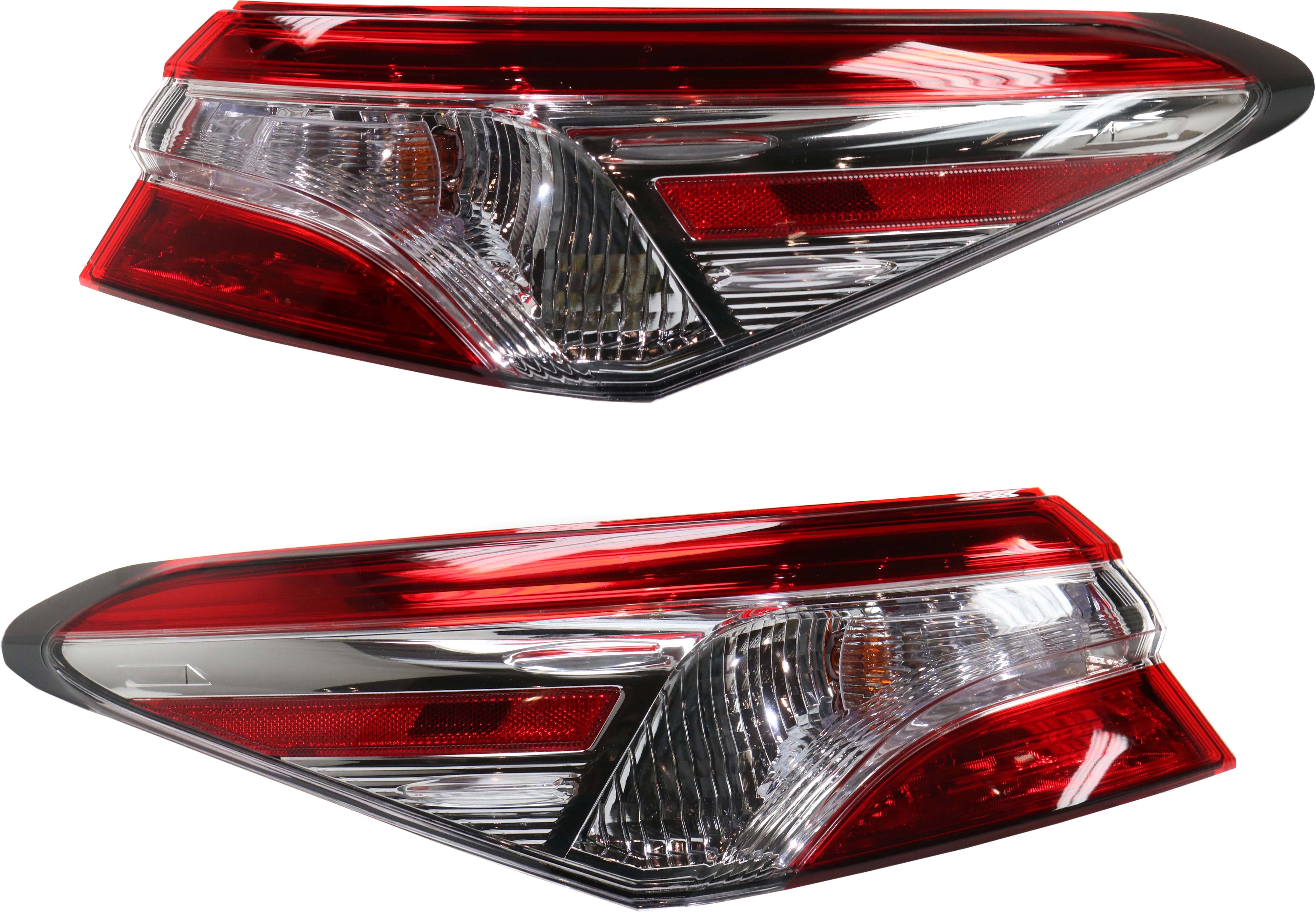 AM CAMRY 18-20 TAIL LAMP RH AND LH Outer Assembly L LE Models North America Built Vehicle CAPA SKU SET RT73010029Q Partslink TO2805134C TO2804134C OEM 8155006720-8156006720