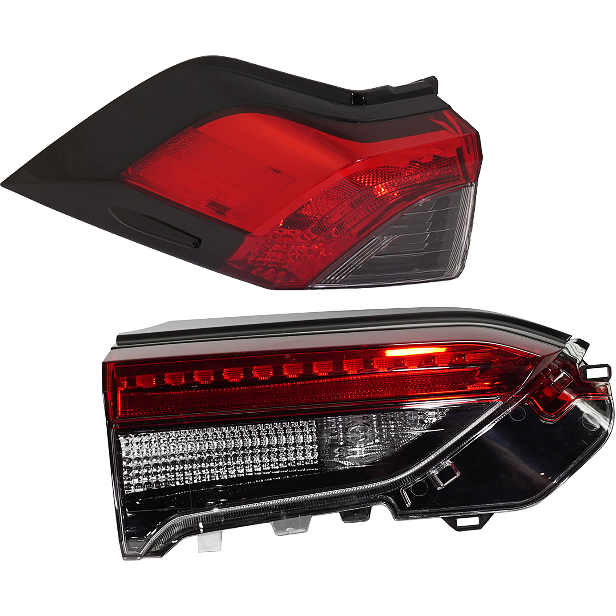 AM RAV4-19-25 TAIL LAMP LH Inner and Outer Assembly North America Built Vehicle CAPA SKU SET RT73010070Q Partslink TO2802148C TO2804148C OEM 815600R090-815900R060