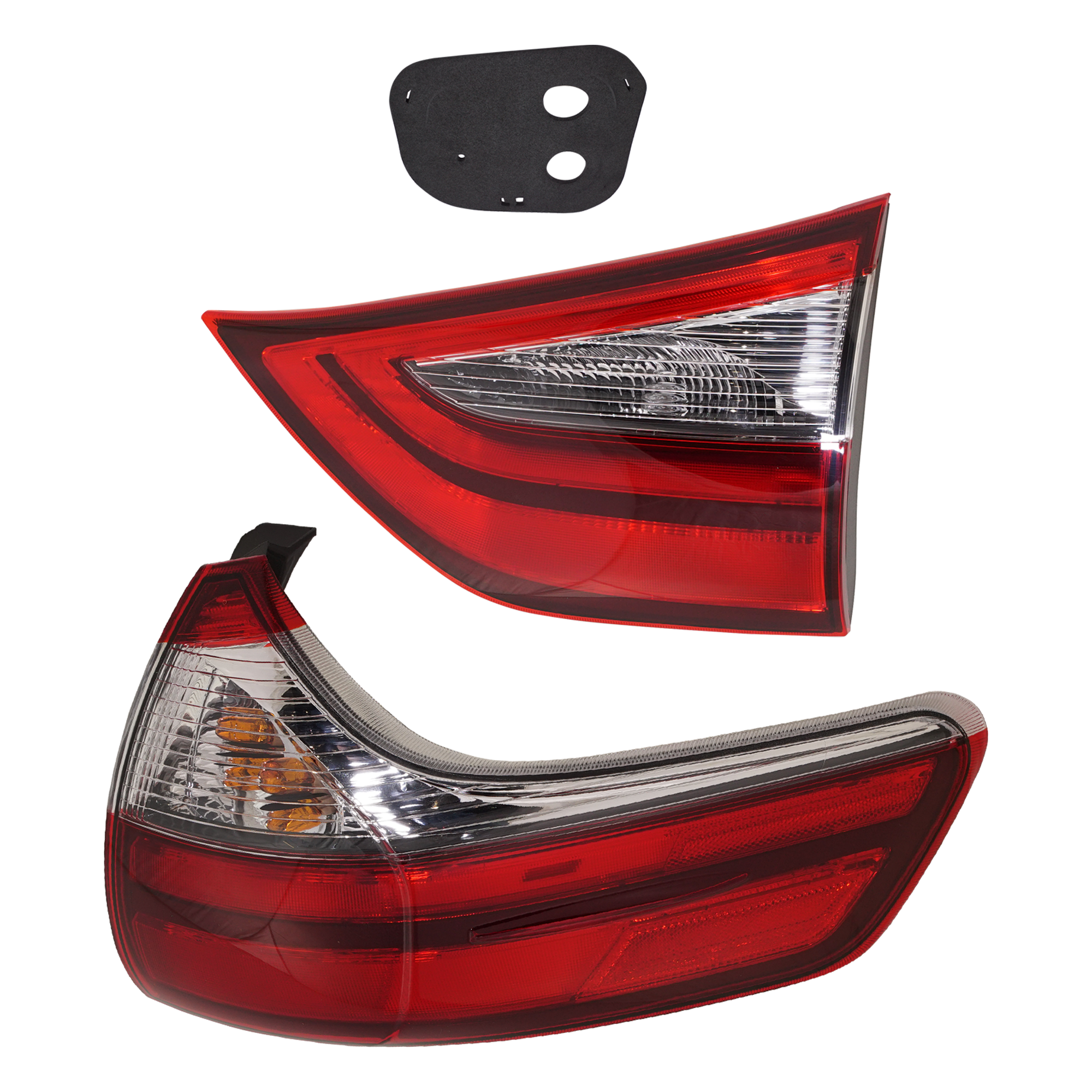 AM SIENNA 20-20 TAIL LAMP RH AND LH Inner and Outer Assembly Exc. SE Model SKU SET RT73010093 A Partslink TO2803158 TO2805155 OEM 8155008051-8158008031