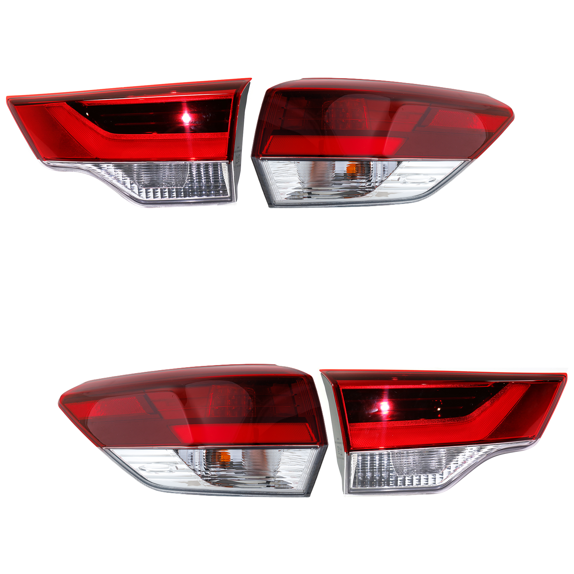 AM HIGHLANDER 19-19 TAIL LAMP RH AND LH Inner Halogen Outer LED Assembly SKU SET RT73010116-4 Partslink TO2802139 TO2803139 TO2804153 TO2805153 OEM 815500E250-815600E250-815800E1