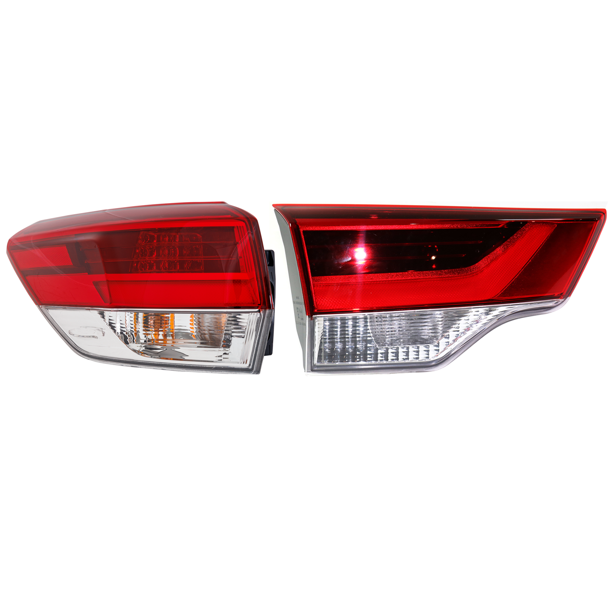 AM HIGHLANDER 17-19 TAIL LAMP LH Inner and Outer Halogen SKU SET RT73010144 A Partslink TO2802139 OEM 815600E160-815900E120