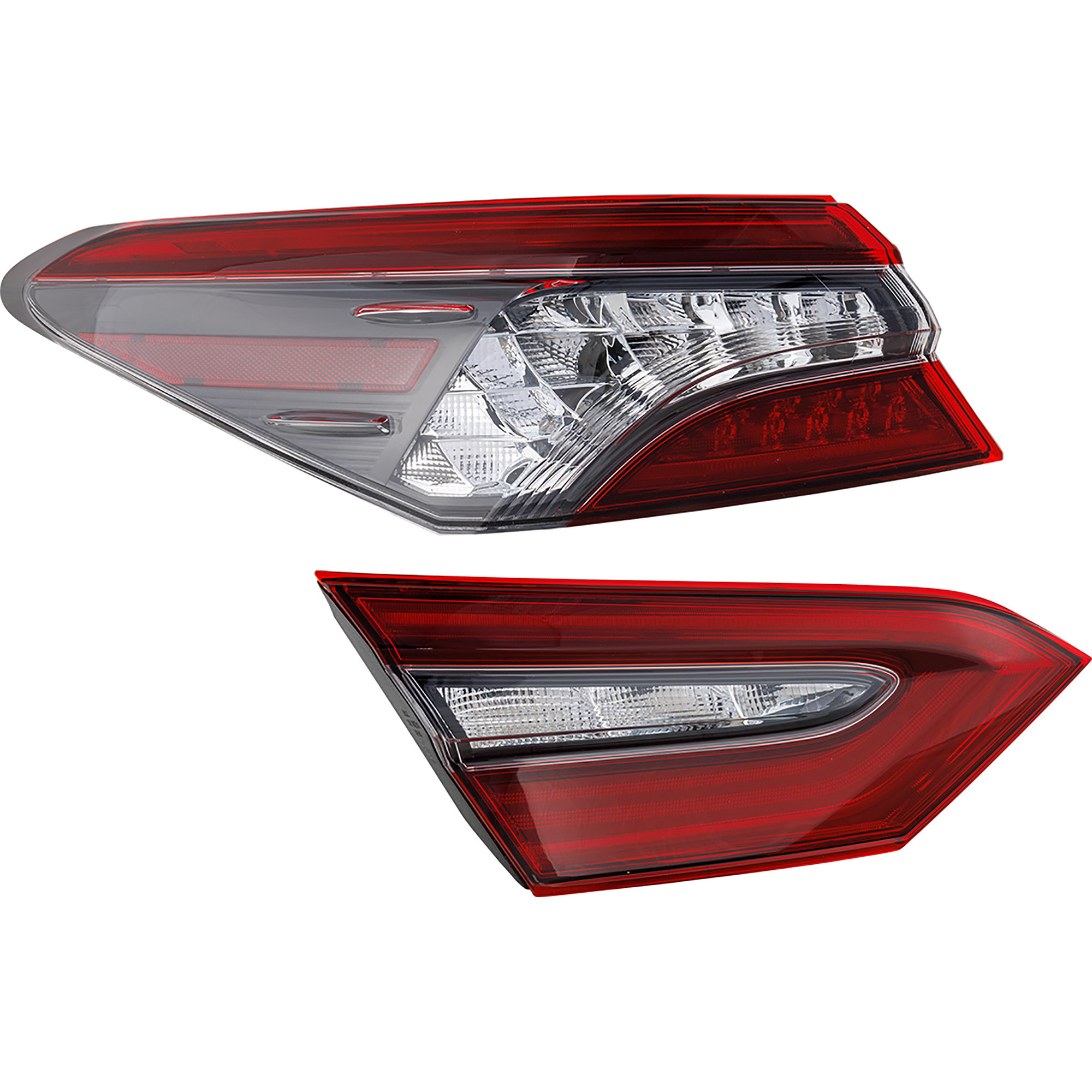 AM CAMRY 21-24 TAIL LAMP LH Inner and Outer Halogen CAPA SKU SET RT73010148Q Partslink TO2802160C TO2804158C OEM 8156006A30-8159006870