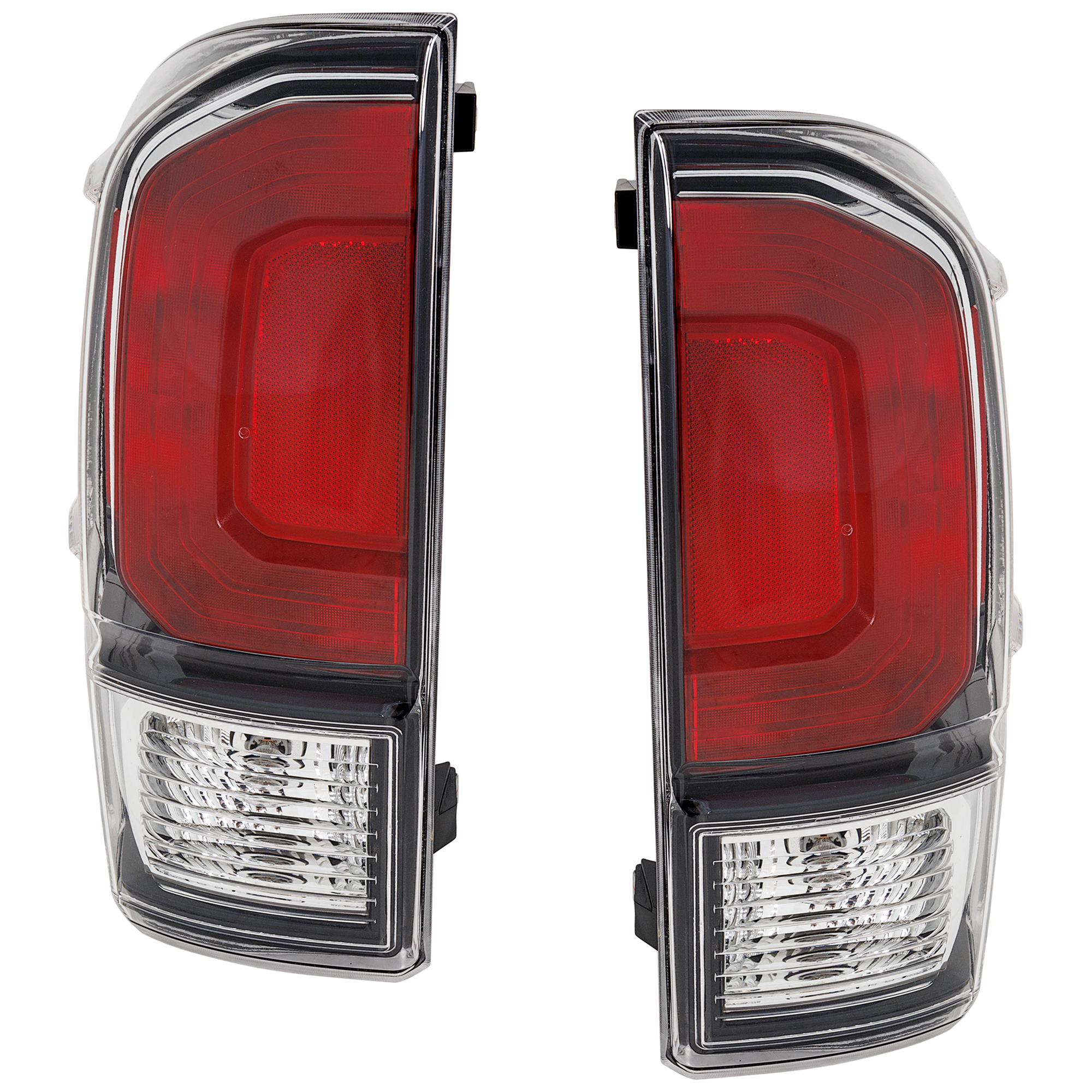 AM TACOMA 20-23 TAIL LAMP RH AND LH Assembly Halogen w o Black Bezel Limited Model CAPA SKU SET RT73010211AQ Partslink TO2801205C TO2800205C OEM 8155004220-8156004220