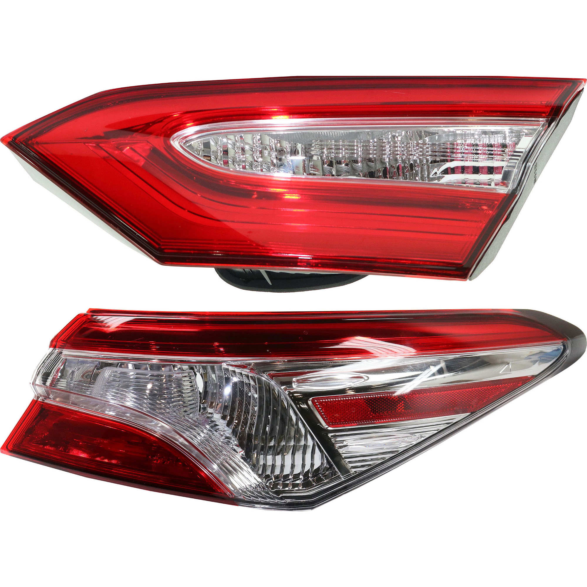 AM CAMRY 18-19 TAIL LAMP RH Inner and Outer Lens and Housing LE Model Exc. Hybrid Model Japan Built Vehicle CAPA SKU SET RT73130005Q A Partslink TO2803145C TO2805138C OEM 8155133670-8158133210