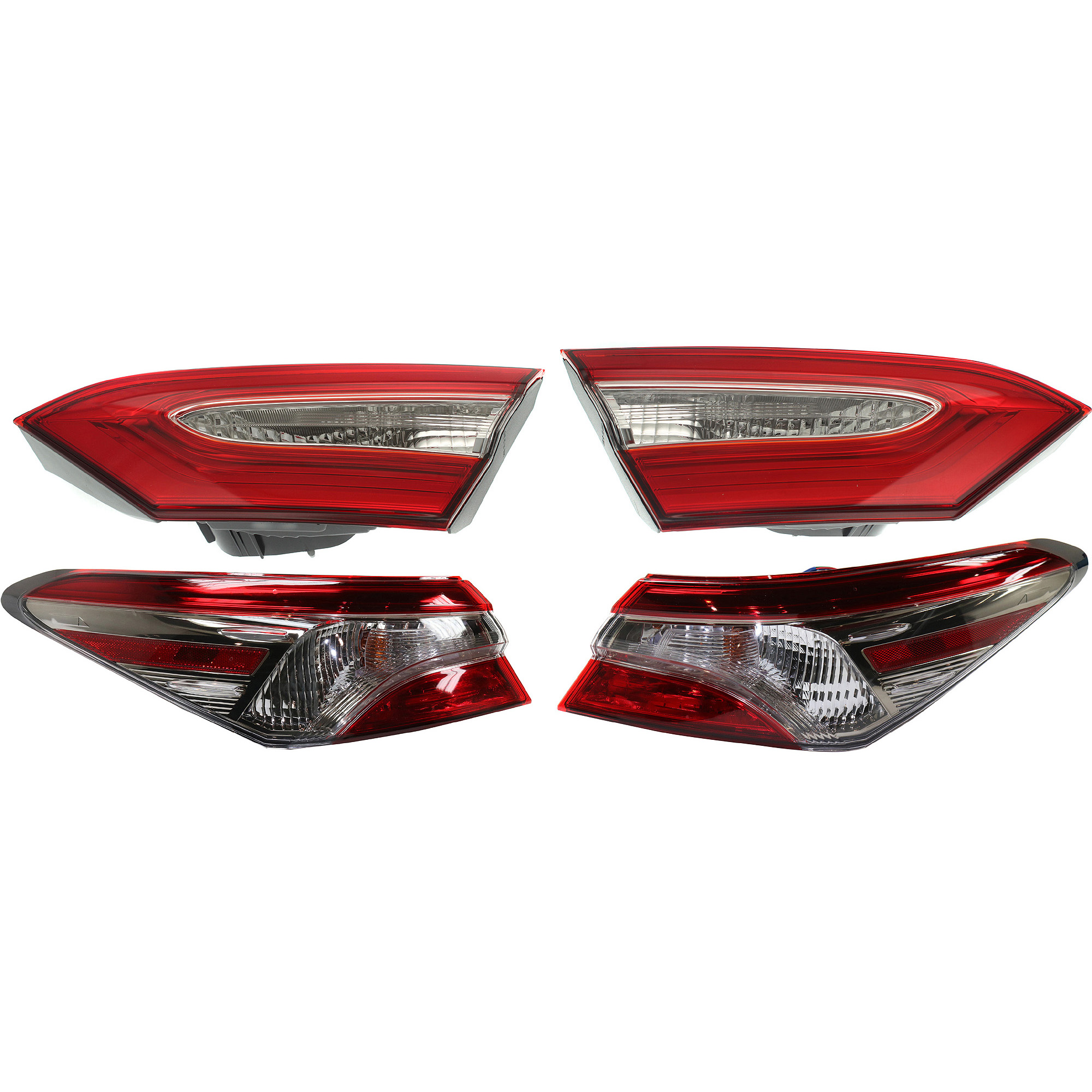 AM CAMRY 18-19 TAIL LAMP RH AND LH Inner and Outer Assembly North America Built Vehicle SKU SET RT73130007-4 Partslink TO2802142 TO2803142 TO2804135 TO2805135 OEM 8155006840-8156006840-81580067