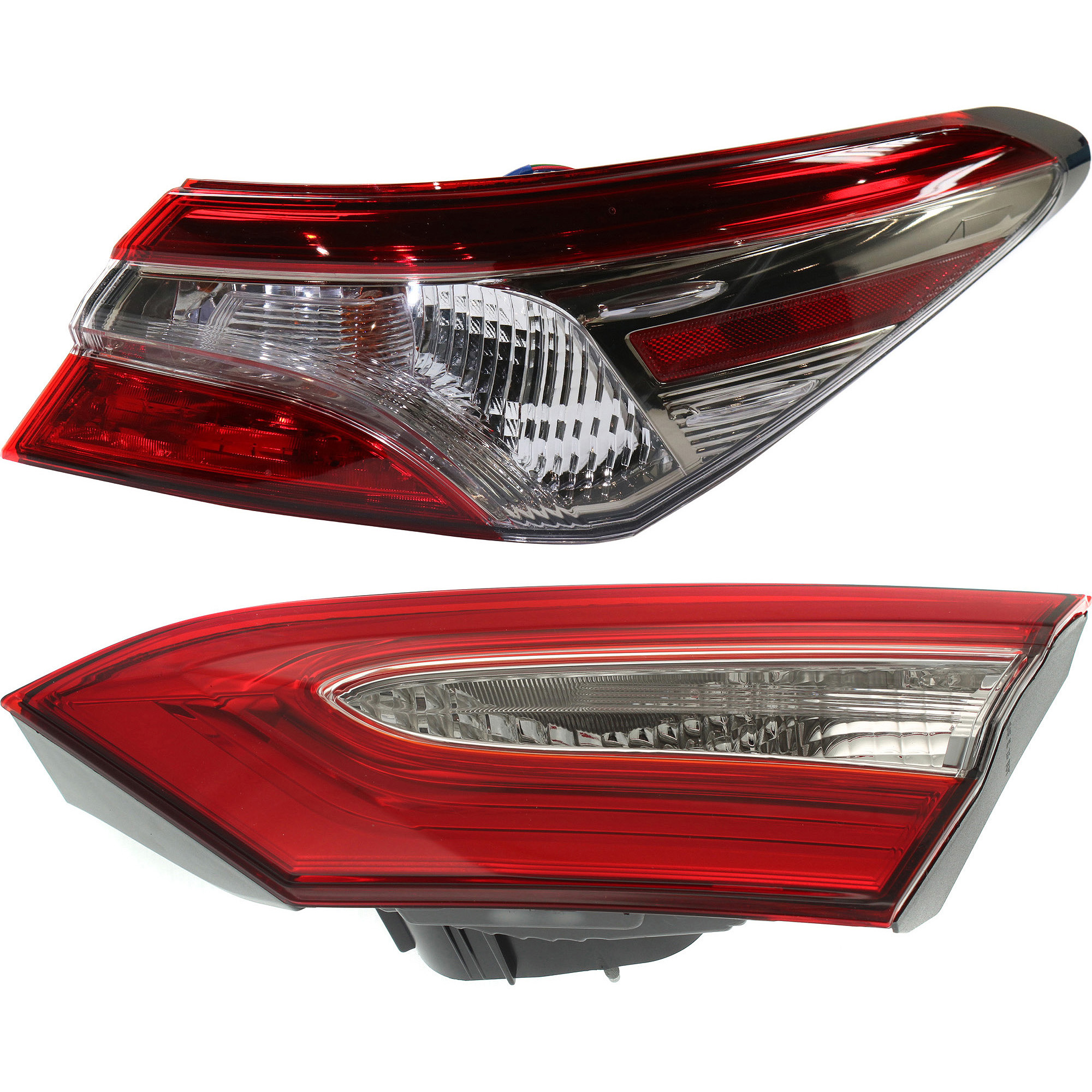 AM CAMRY 18-19 TAIL LAMP RH Inner and Outer Assembly Halogen USA Built Vehicle SKU SET RT73130007 A Partslink TO2803142 TO2805135 OEM 8155006840-8158006770