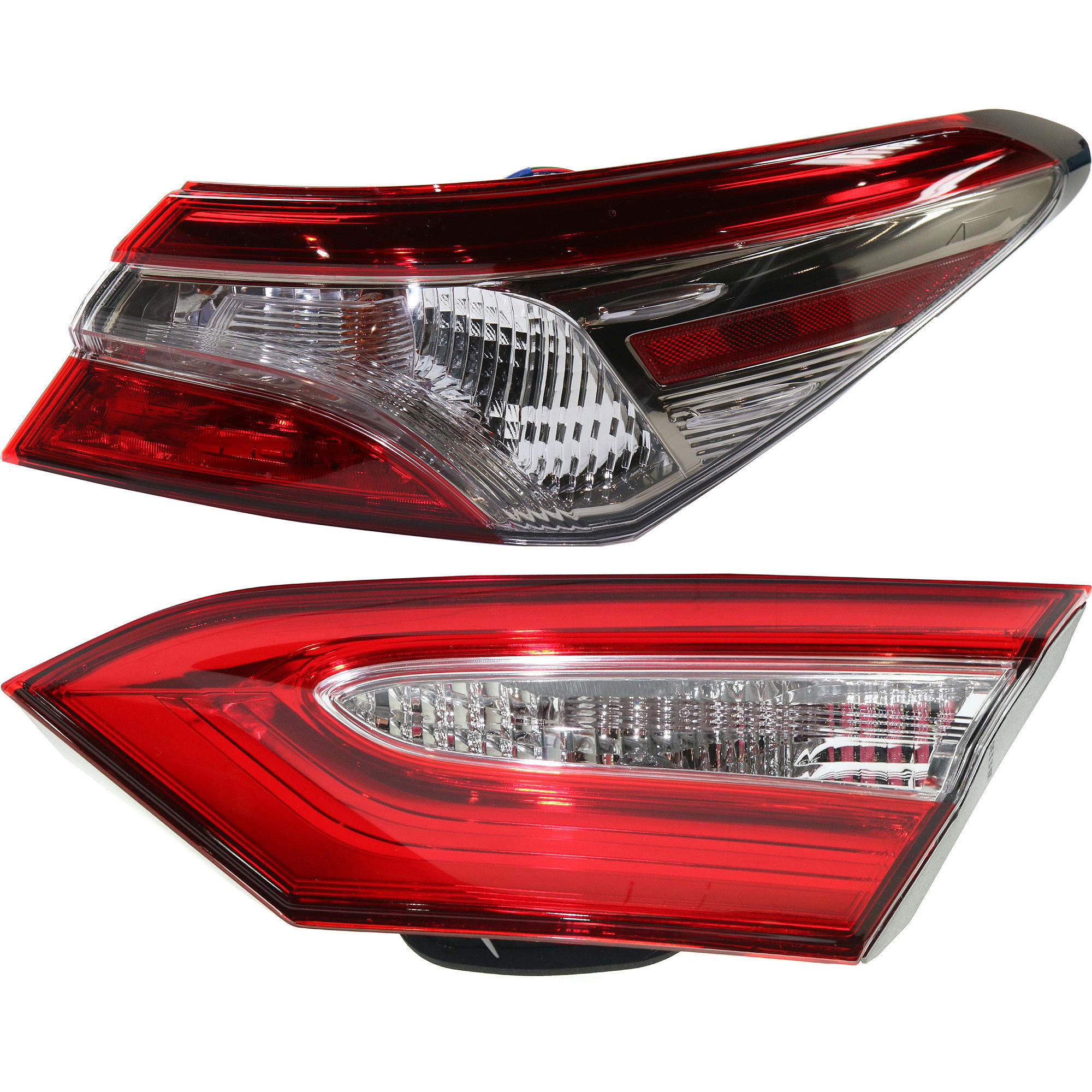 AM CAMRY 18-19 TAIL LAMP RH AND LH Inner and Outer Assembly North America Built Vehicle CAPA SKU SET RT73130007Q A Partslink TO2803142C TO2805135C OEM 8155006840-8158006770