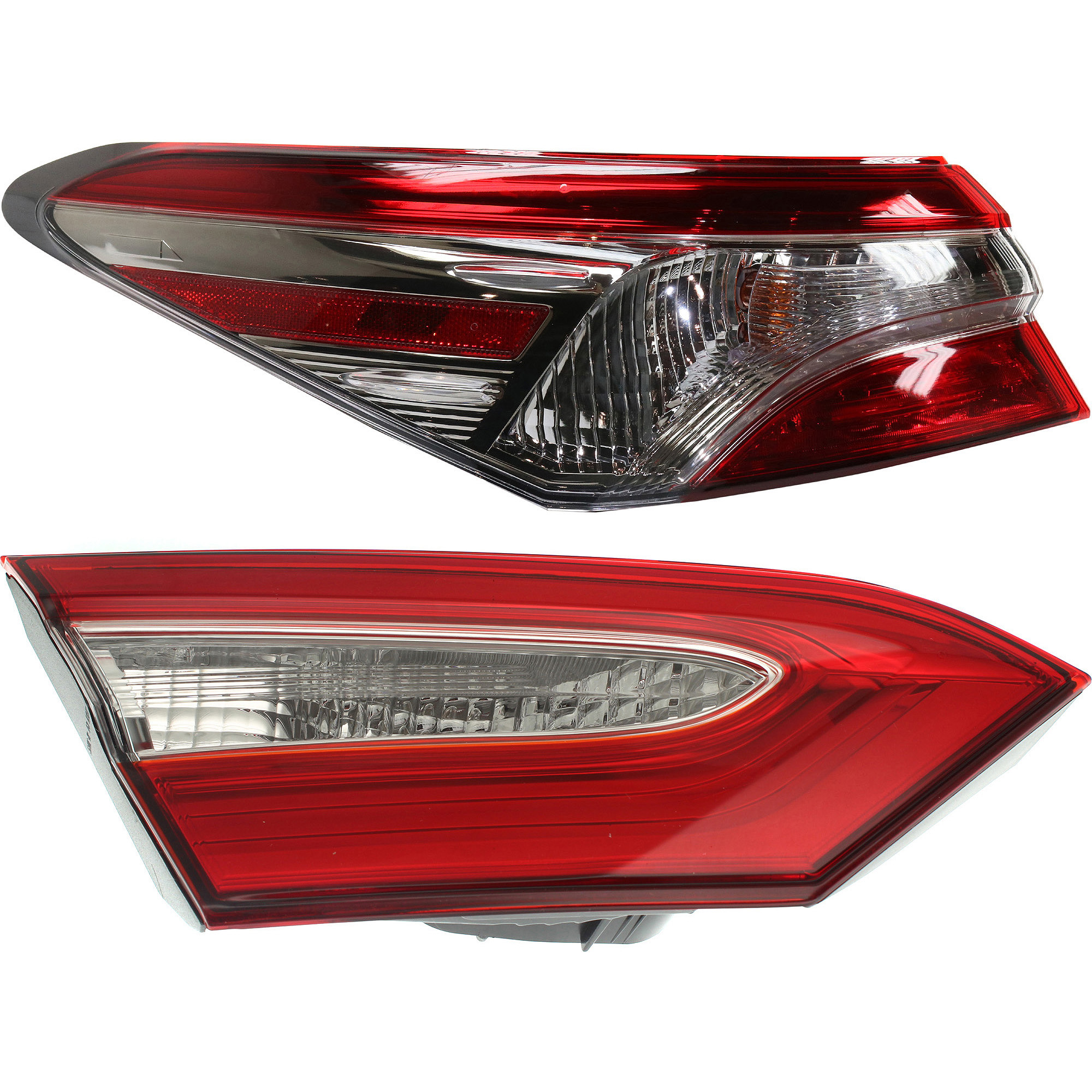 AM CAMRY 18-19 TAIL LAMP LH Inner and Outer Assembly Halogen SE North America Built Vehicle Hybrid SE Models To 10-18 SKU SET RT73130008 Partslink TO2802142 TO2804135 OEM 8156006840-8159006770