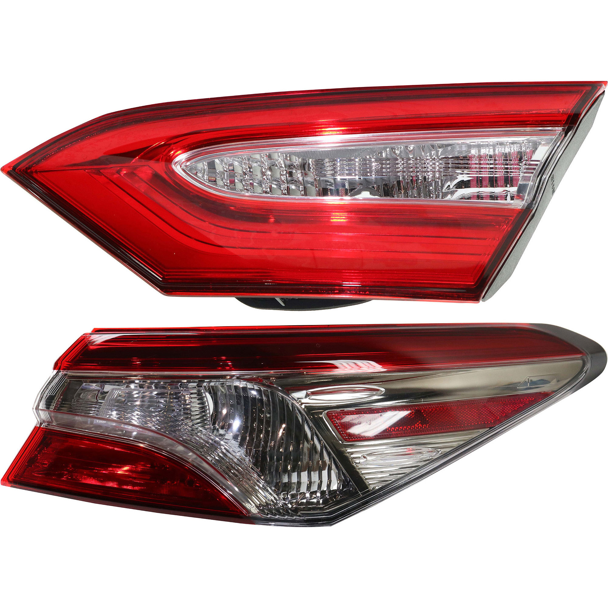 AM CAMRY 18-19 TAIL LAMP RH Inner and Outer Halogen Lens and Housing CAPA SKU SET RT73130009Q A Partslink TO2803146C TO2805139C OEM 8155133710-8158133370