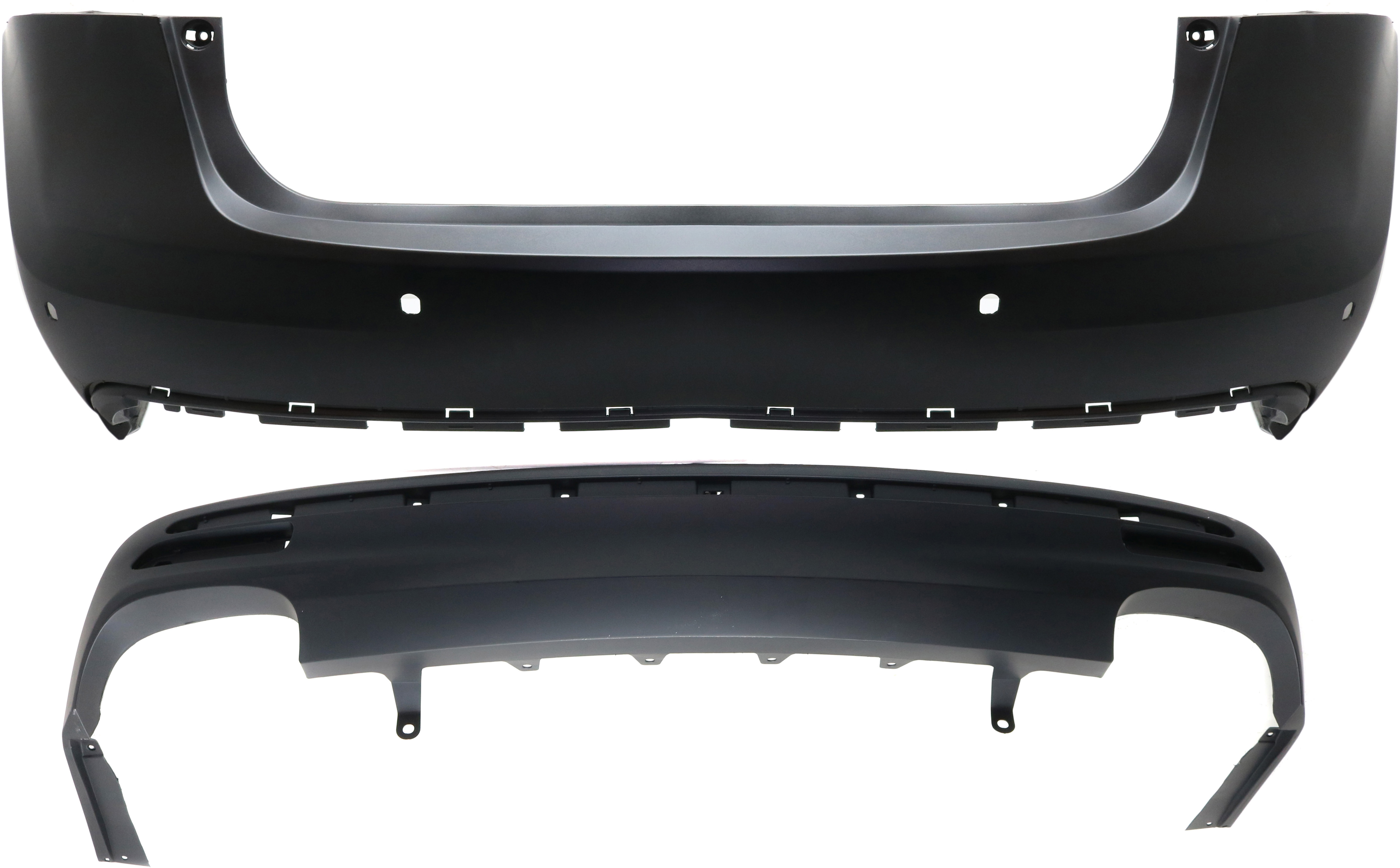 AM AVALON 16-17 REAR BUMPER COVER Set of 2 Upper and Lower SKU SET RT76010009P 2 Partslink TO1100331 TO1195111 OEM 5215907902-5216907040