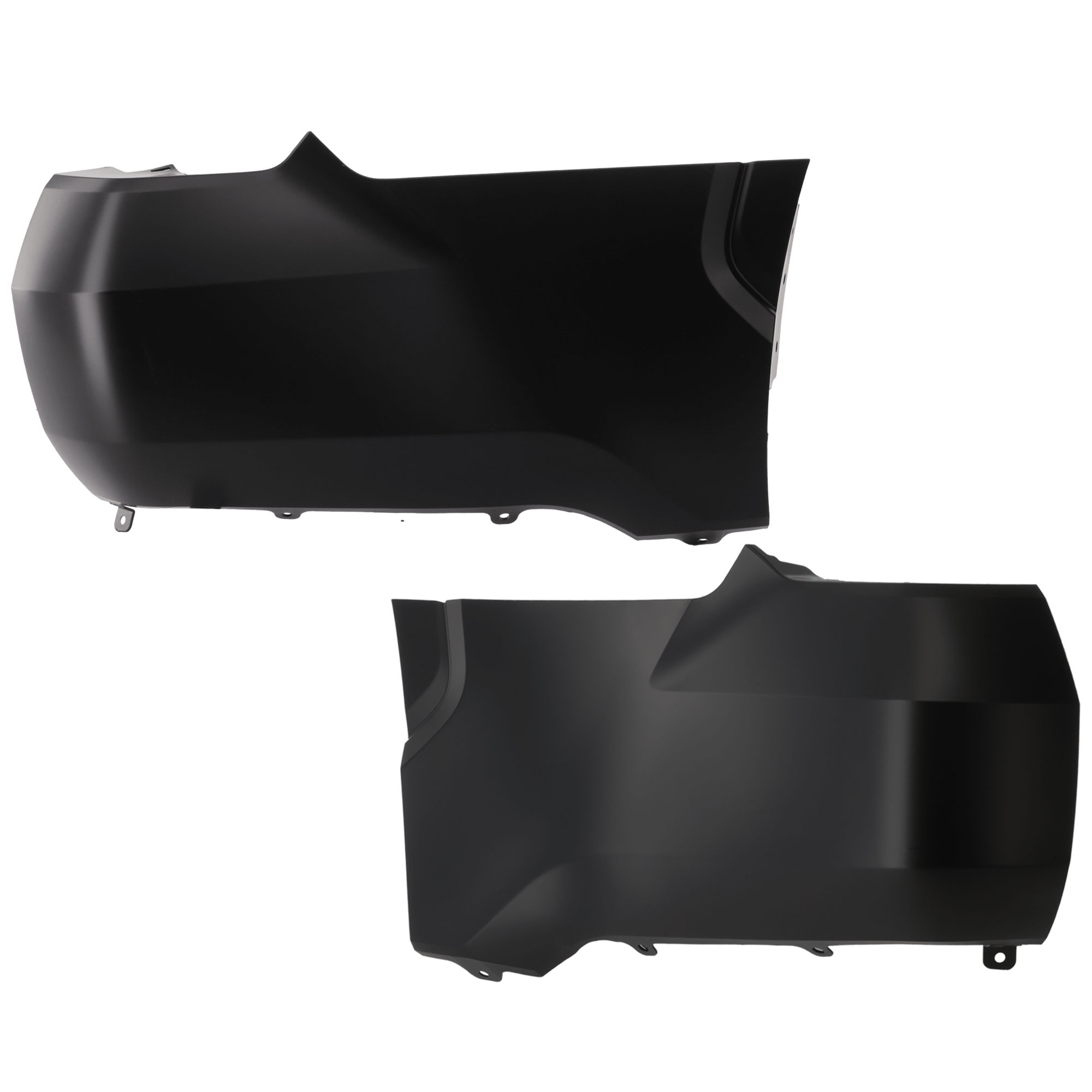 AM TUNDRA 22-25 REAR BUMPER COVER RH AND LH Outer Primed w o Flare Holes w o Parking Aid Sensor Holes SKU SET RT76010073P Partslink TO1116114 TO1117114 OEM 521610C903-521620C903