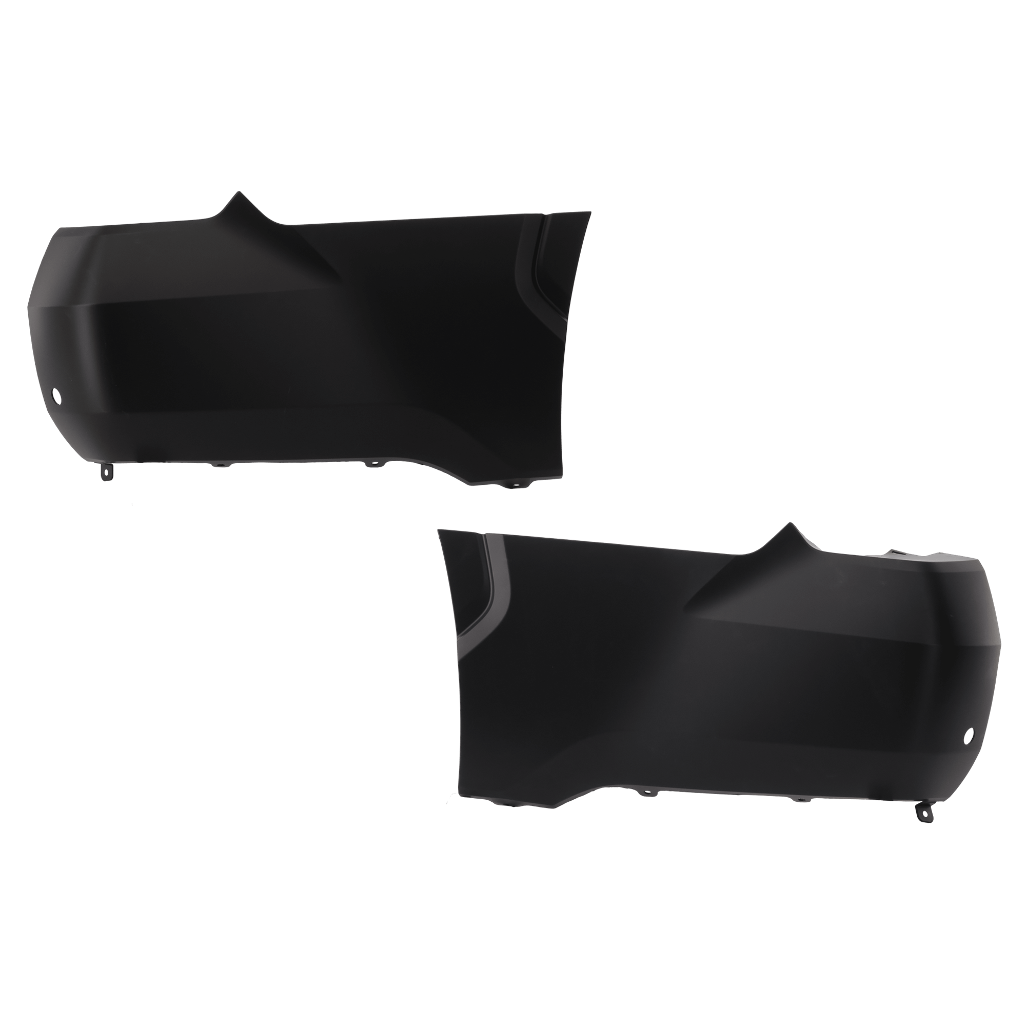 AM TUNDRA 22-25 REAR BUMPER COVER RH AND LH Outer Primed w o Flare Holes w Parking Aid Sensor Holes SKU SET RT76010079P Partslink TO1116115 TO1117115 OEM 521610C901-521620C901