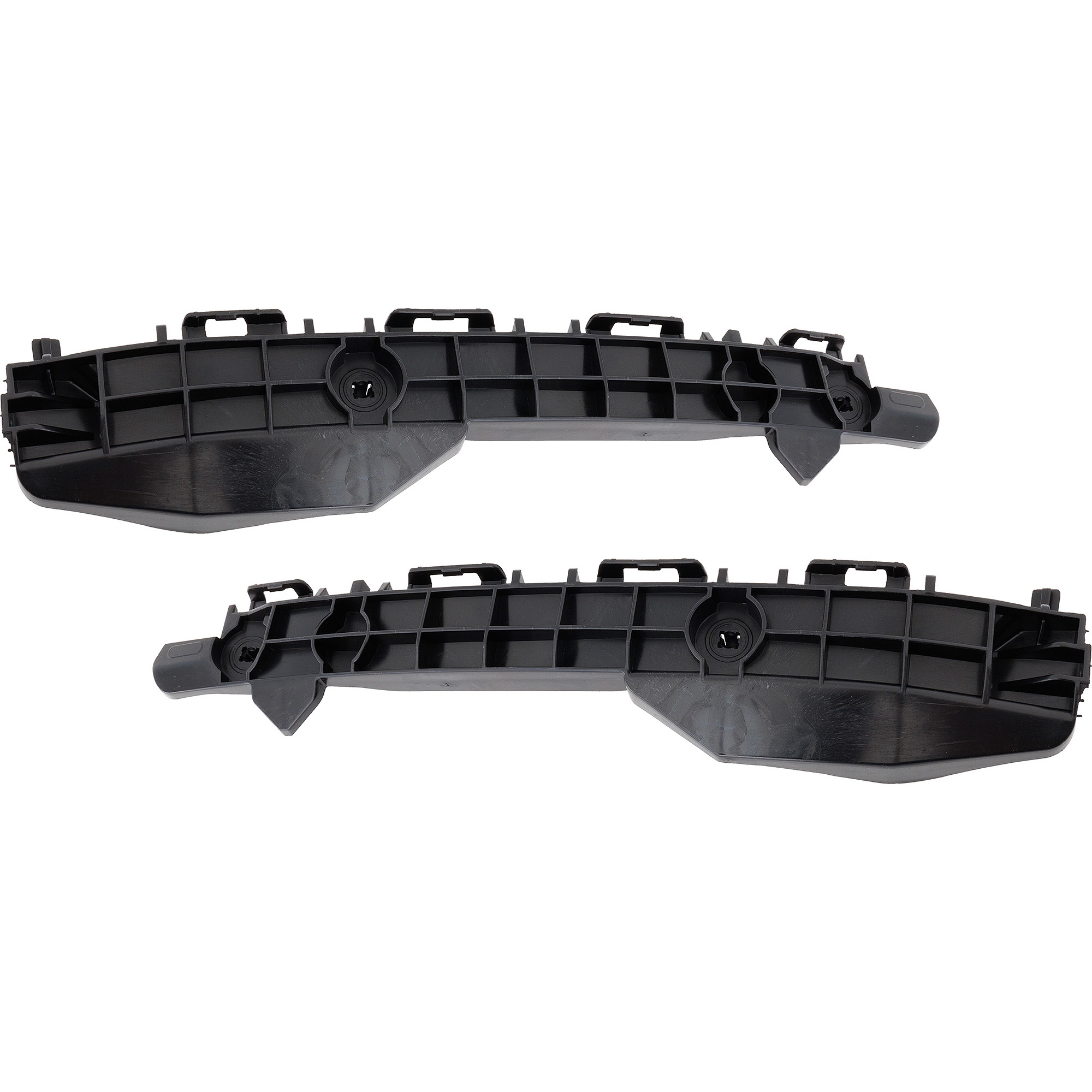 AM IM 16-16 COROLLA IM 17-18 REAR BUMPER RETAINER RH AND LH Textured Black SKU SET RT76330021 Partslink TO1143143 TO1142143 OEM 5257512190-5257612190