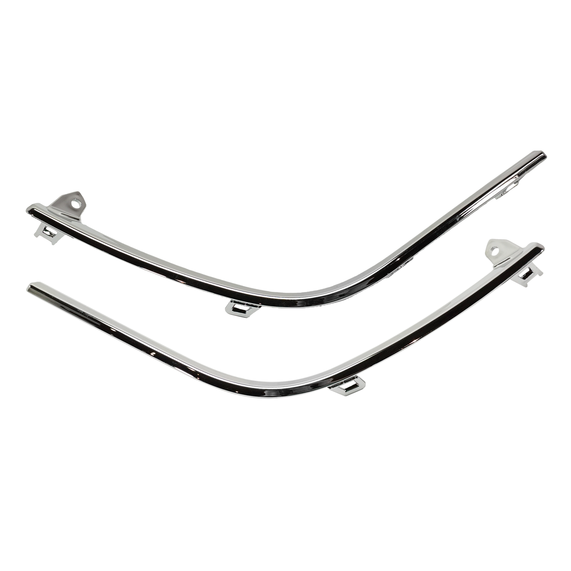 AM HIGHLANDER 17-19 REAR BUMPER MOLDING RH AND LH Upper Cover Chrome SKU SET RT76370001 Partslink TO1147103 TO1146103 OEM 527520E030-527530E030