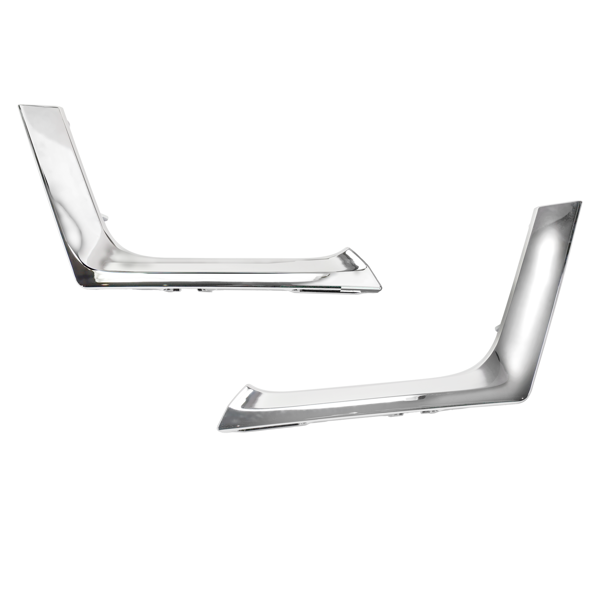 AM HIGHLANDER 17-19 REAR BUMPER MOLDING RH AND LH Lower Cover Chrome SKU SET RT76370003 Partslink TO1146104 TO1147104 OEM 527230E010-527240E010