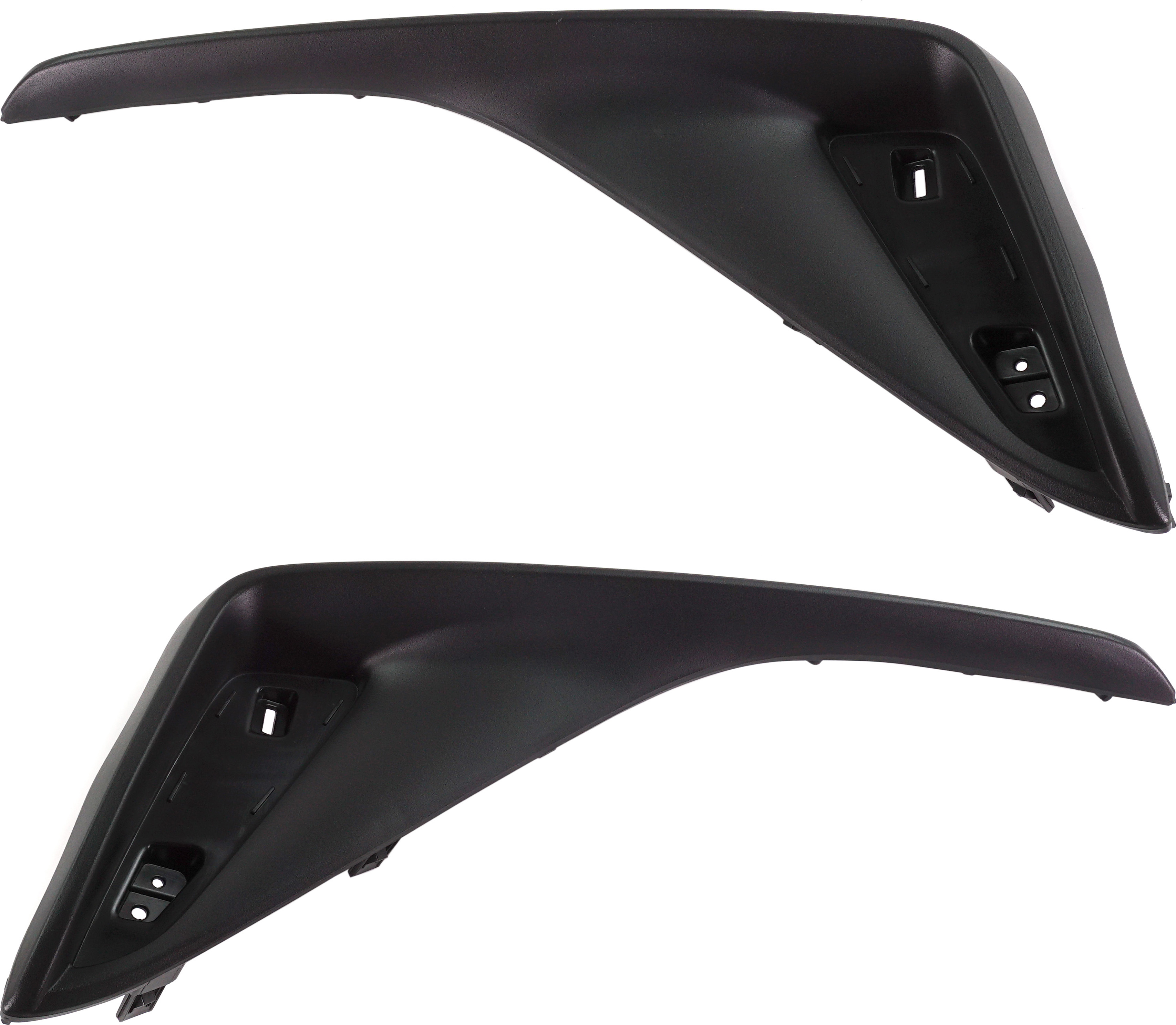 AM C HR 18-22 REAR BUMPER FILLER RH and LH Set of 2 Cover Plate Textured Black Turkey Built SKU SET RT76530019 Partslink TO1139101 TO1138101 OEM 52163F4020-52164F4020