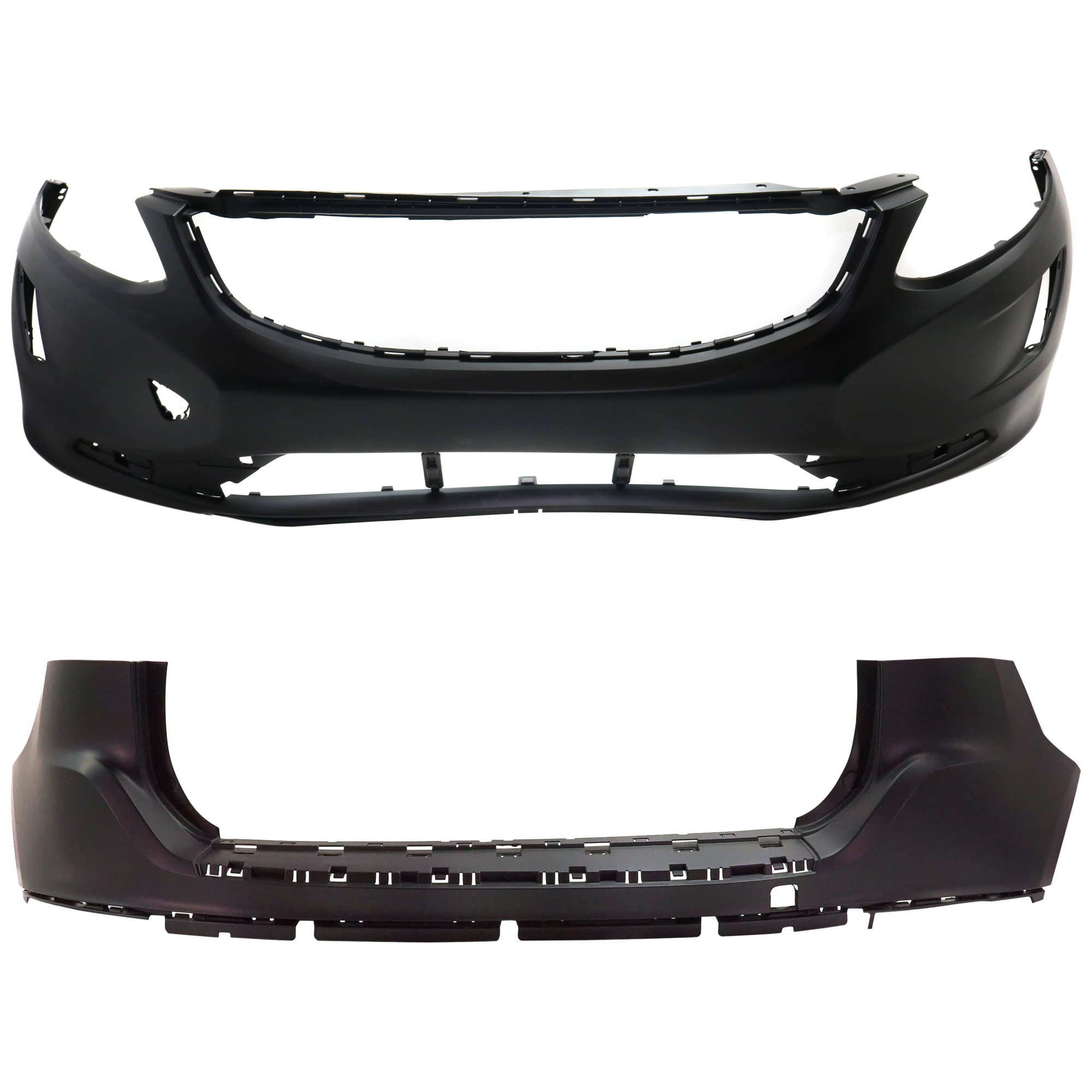 AM XC60-14-17 FRONT AND REAR BUMPER COVER Primed w o parking aid sensor holes SKU SET RV01030005P B