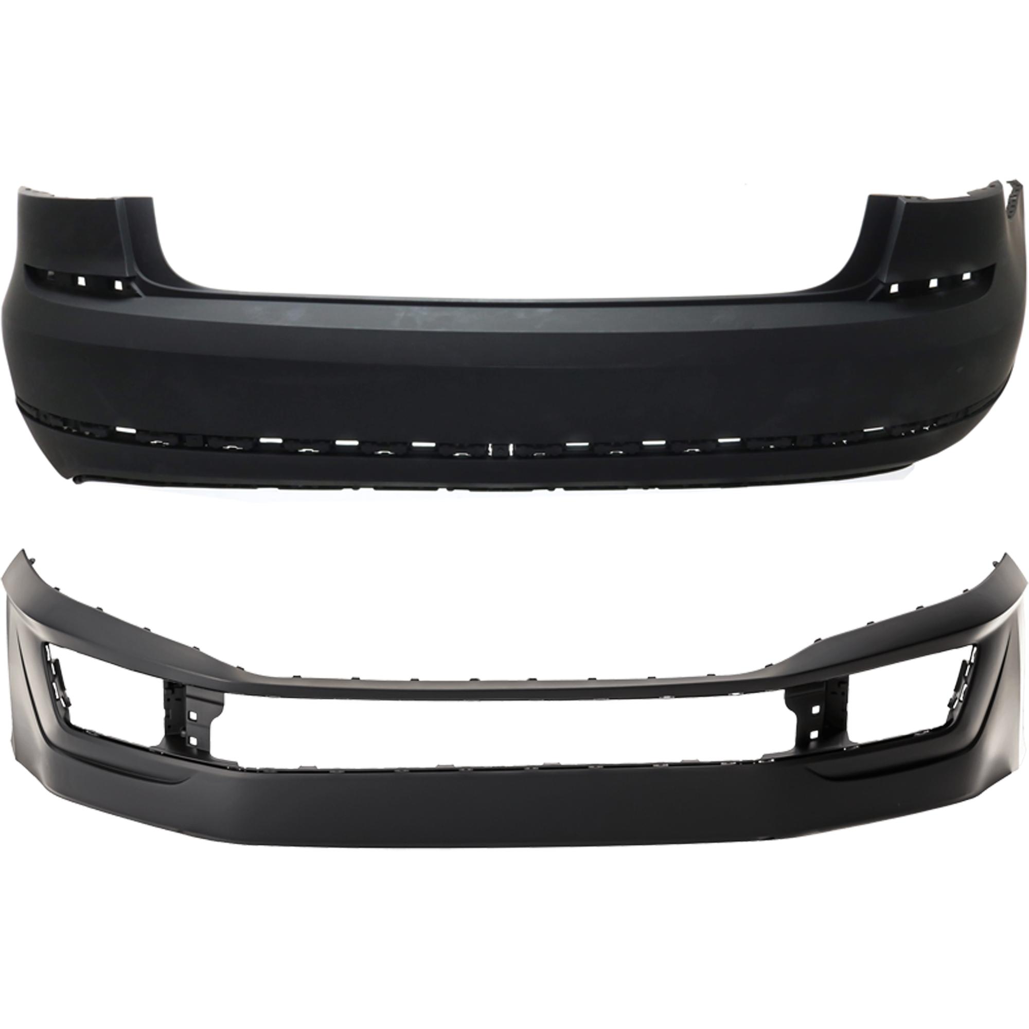 AM PASSAT 16-19 FRONT AND REAR BUMPER COVER Primed S SE SEL SEL Premium Wolfburg Models 16-18 Canada USA Built Vehicle CAPA SKU SET RV01030009PQ Partslink VW1000226C VW1100209C OEM 561807217DGRU 561807421KGRU